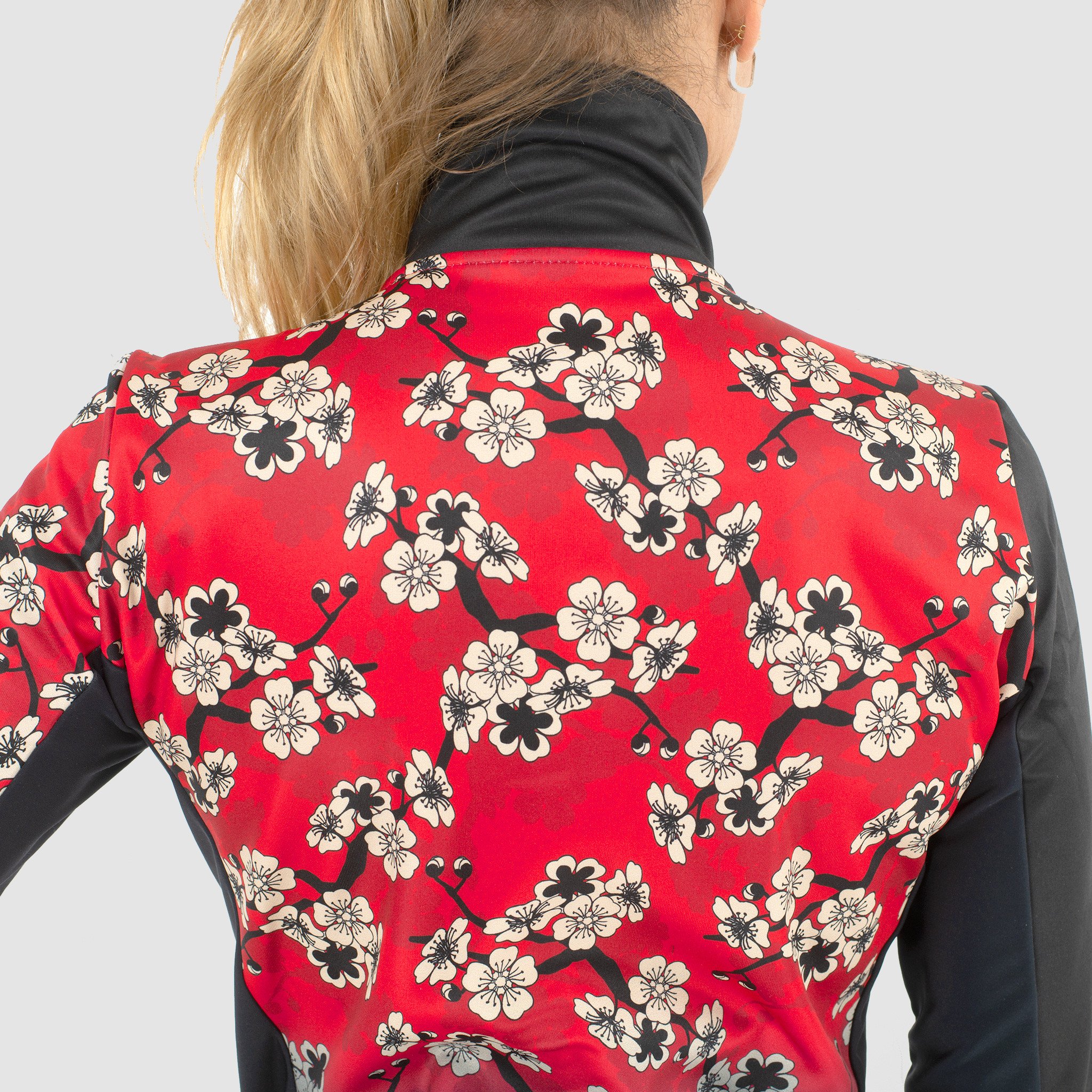 Nathalie Simon women's red thermal jacket by EKOÏ