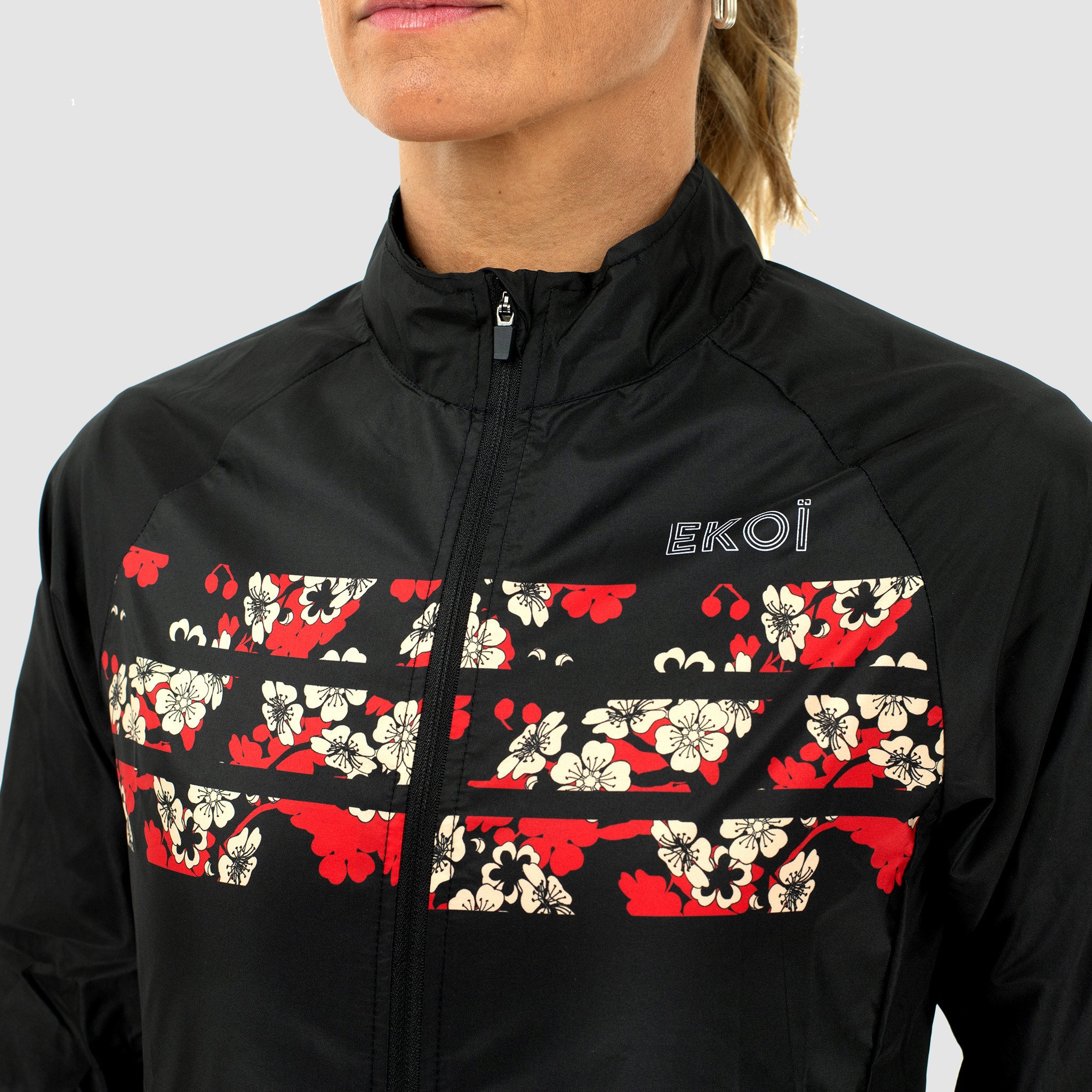 Nathalie Simon Black windproof jacket by EKOÏ