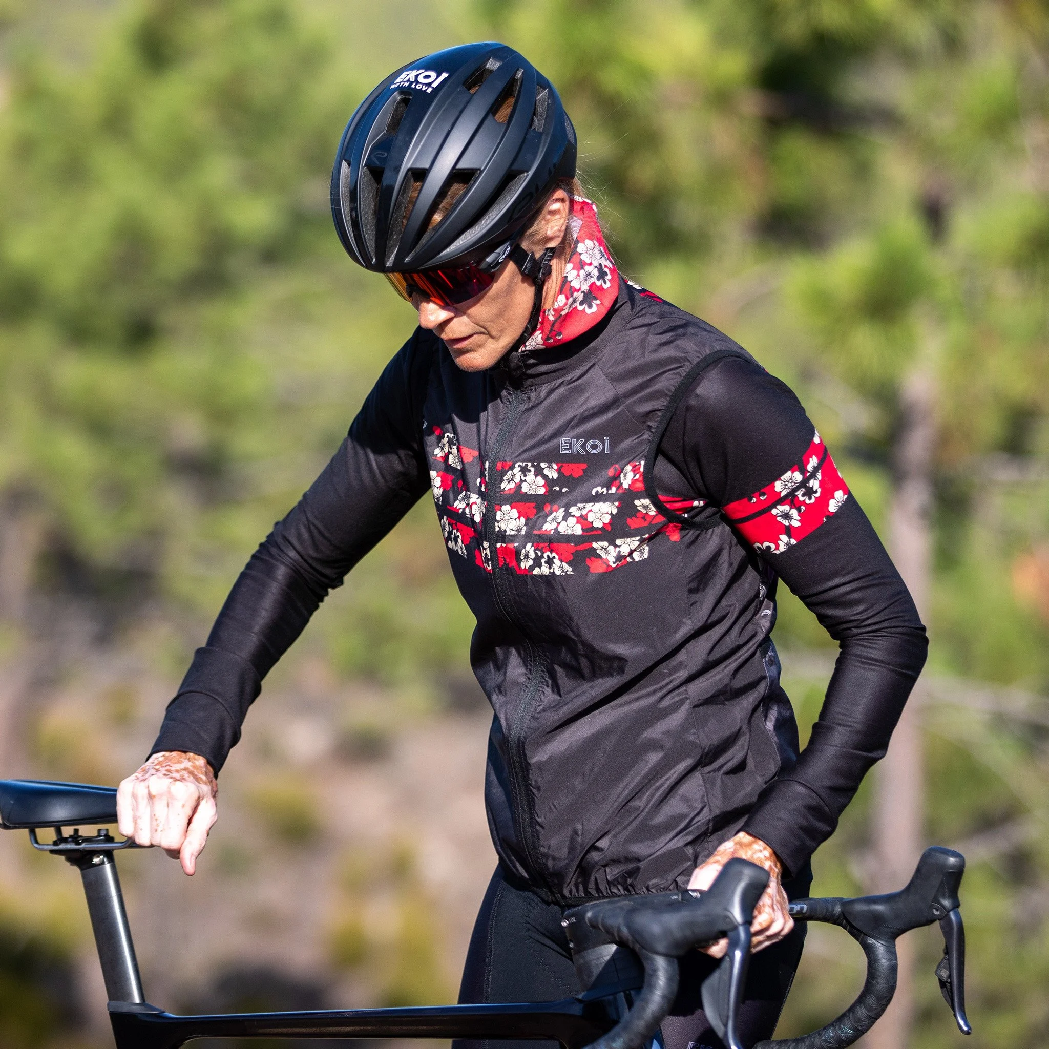 Nathalie Simon Black windproof gilet by EKOÏ
