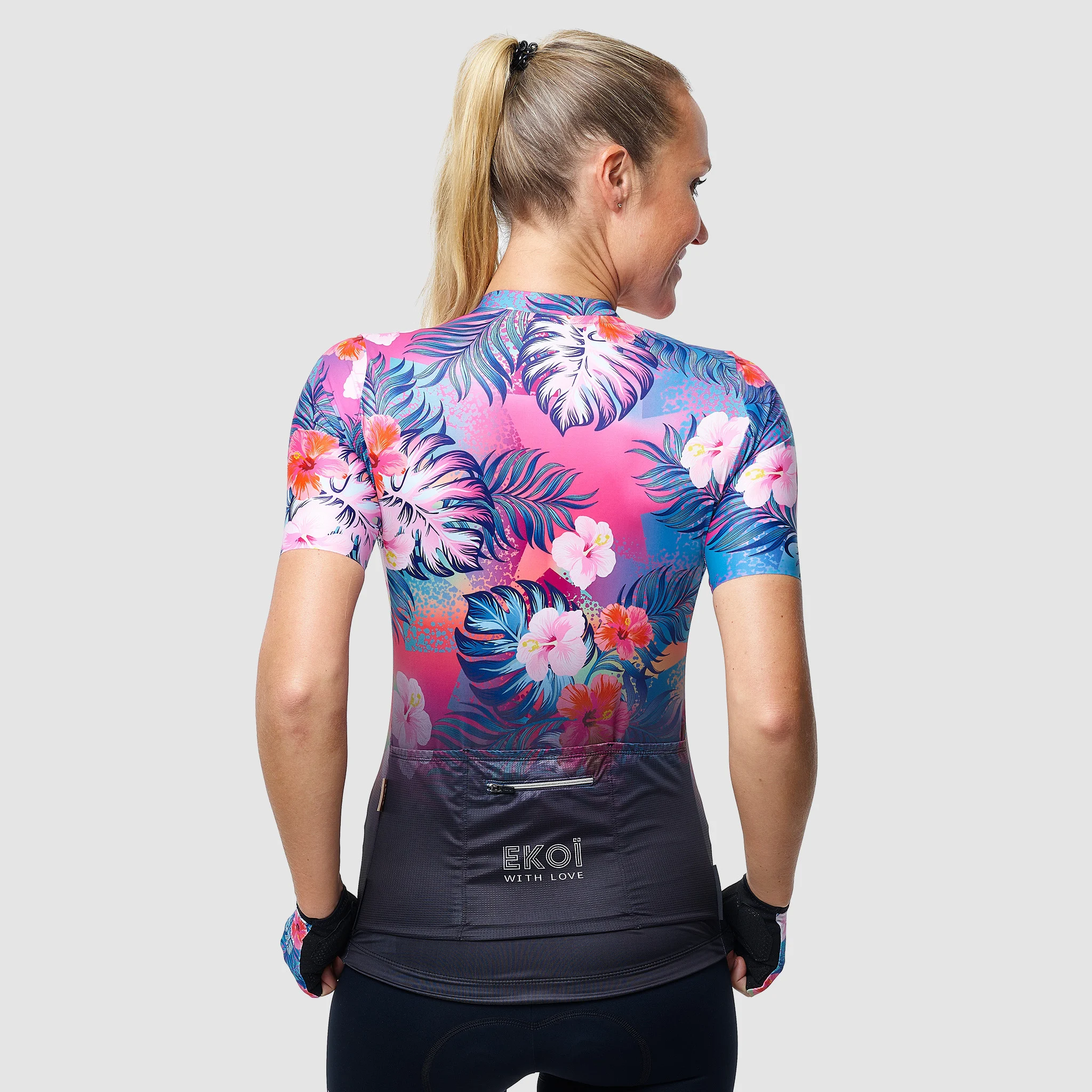 Women Jersey EKOI TROPICAL Pink