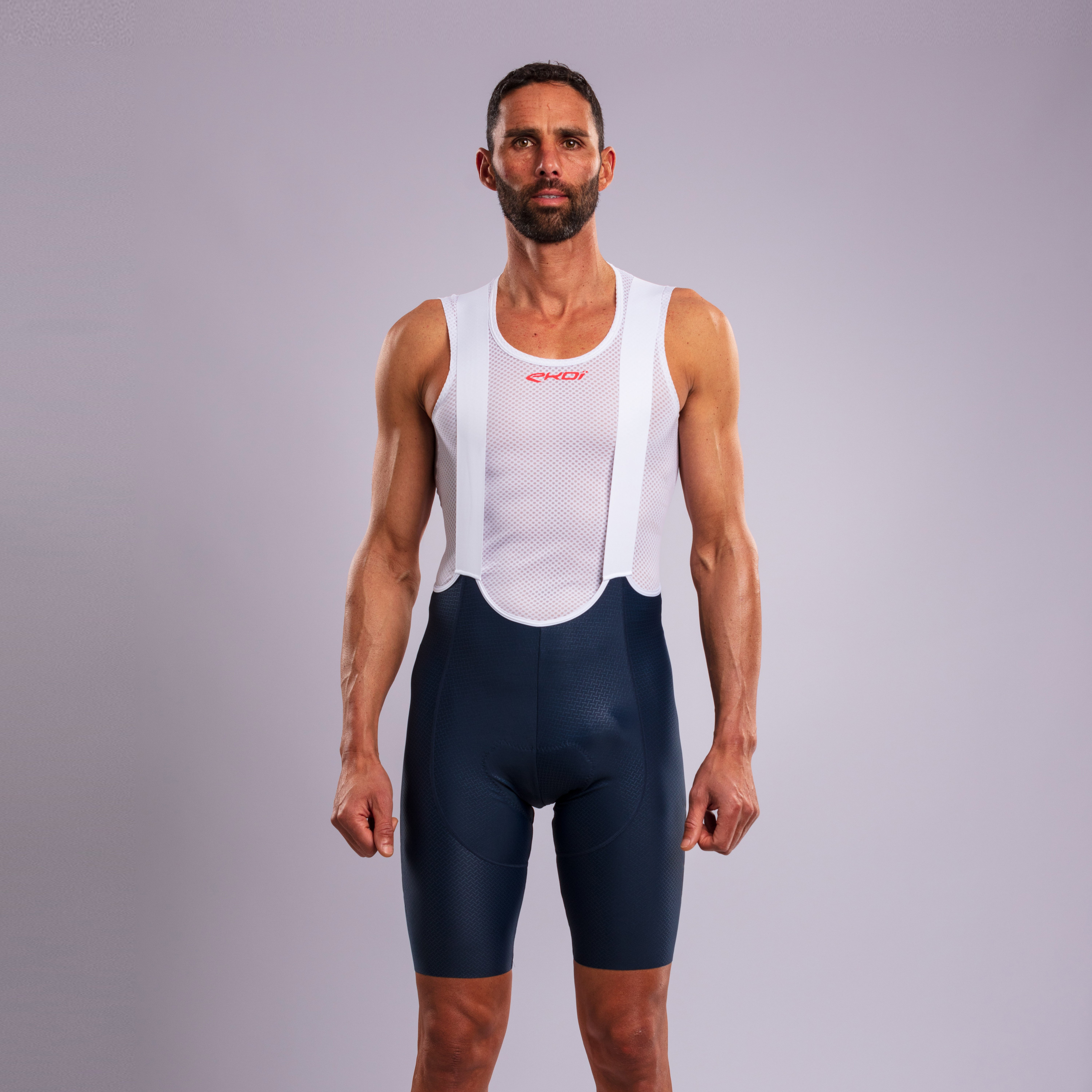 EKOI 3D GEL CROSS bib shorts grey
