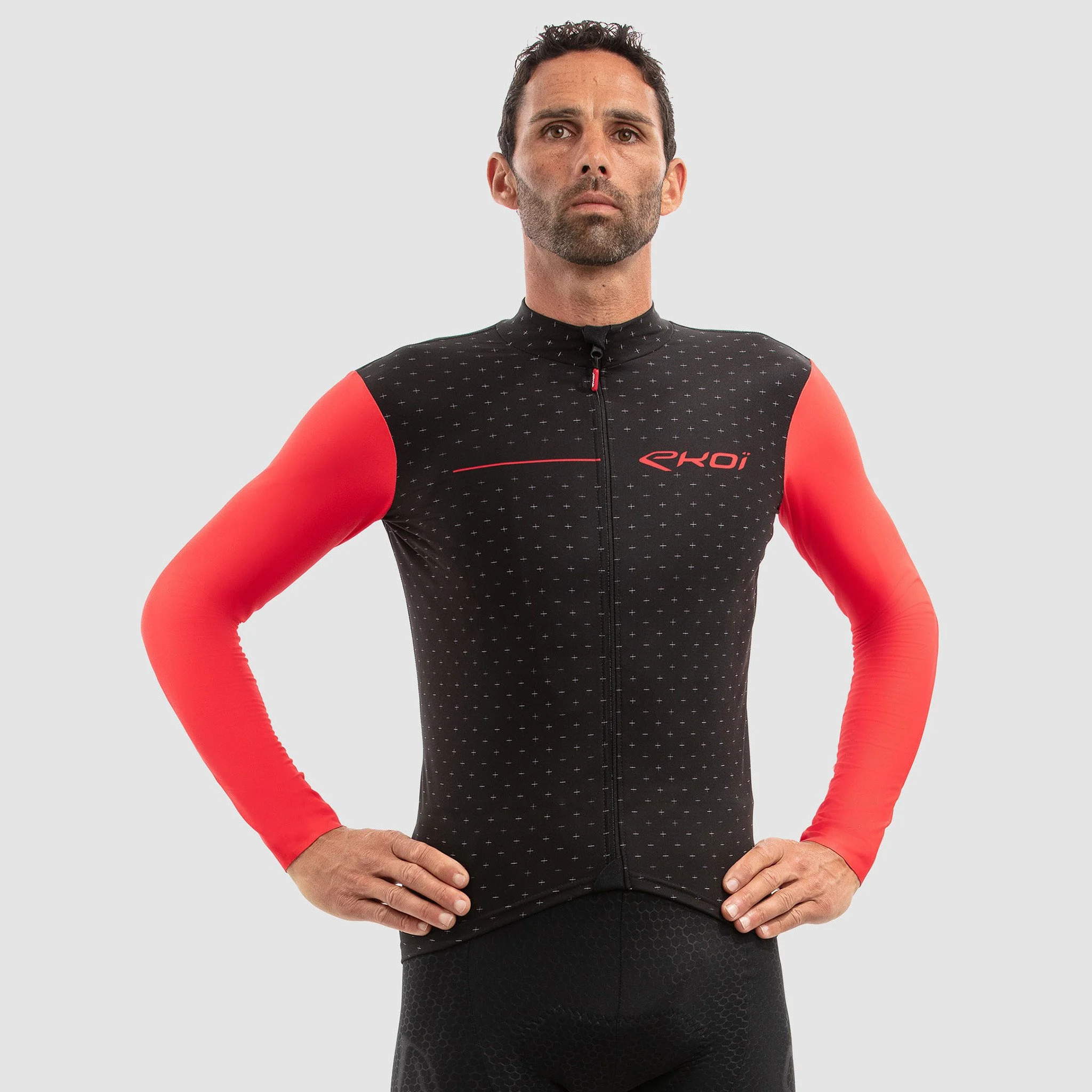 EKOI CROSS ROAD Red LS jersey