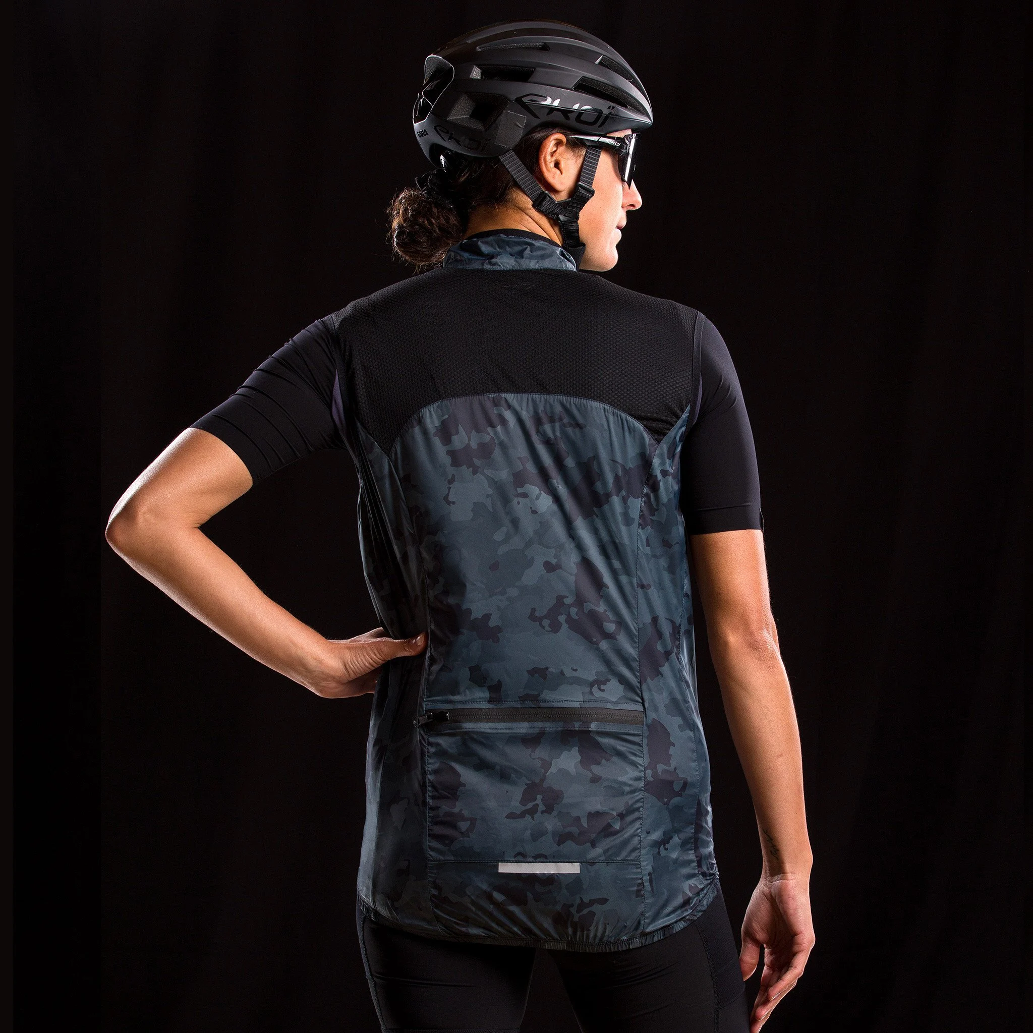 Unisex Windproof Vest EKOI GRAVEL ULTRALIGHT Kaki