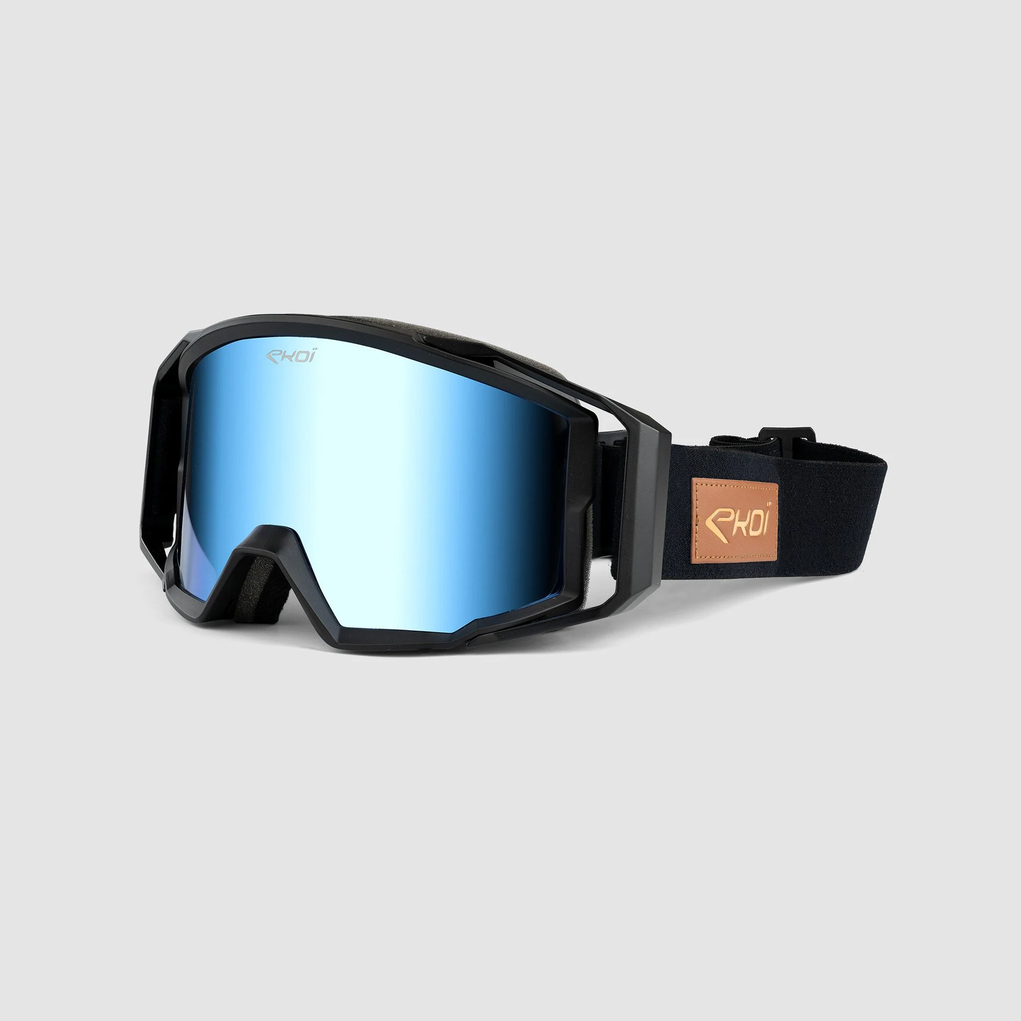 EKOI MTB Goggles Black Revo Blue