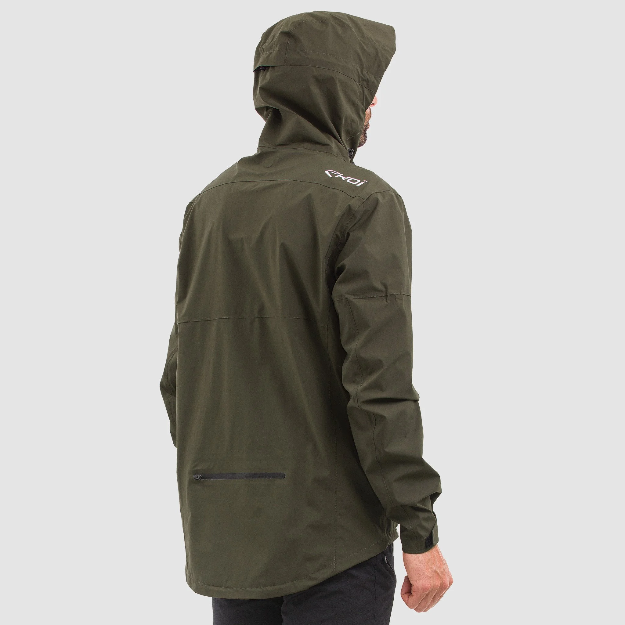 EKOI MTB Trail Charcoal green khaki rain cape