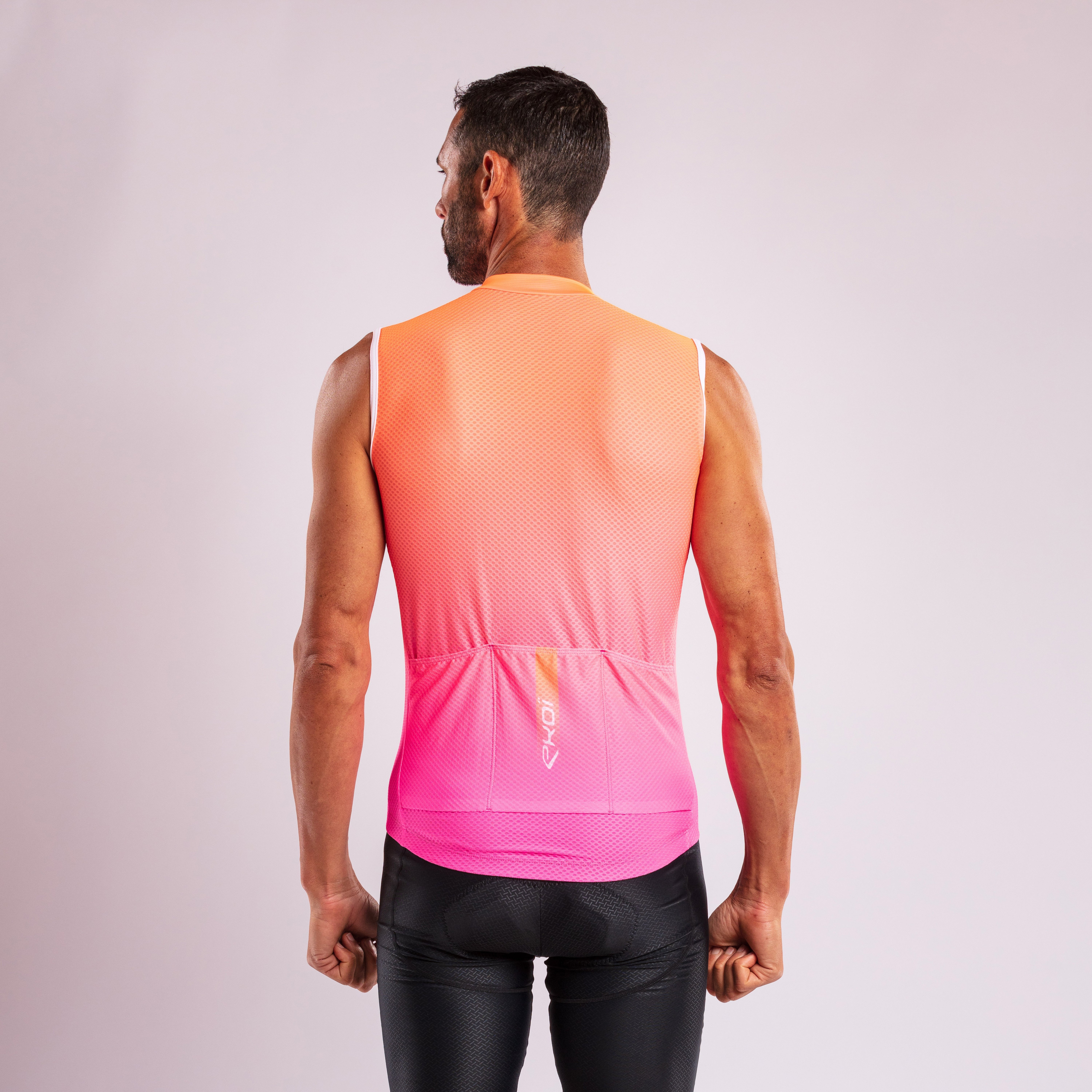 EKOI Perf SUMMER Orange Fluo Sleeveless Jersey