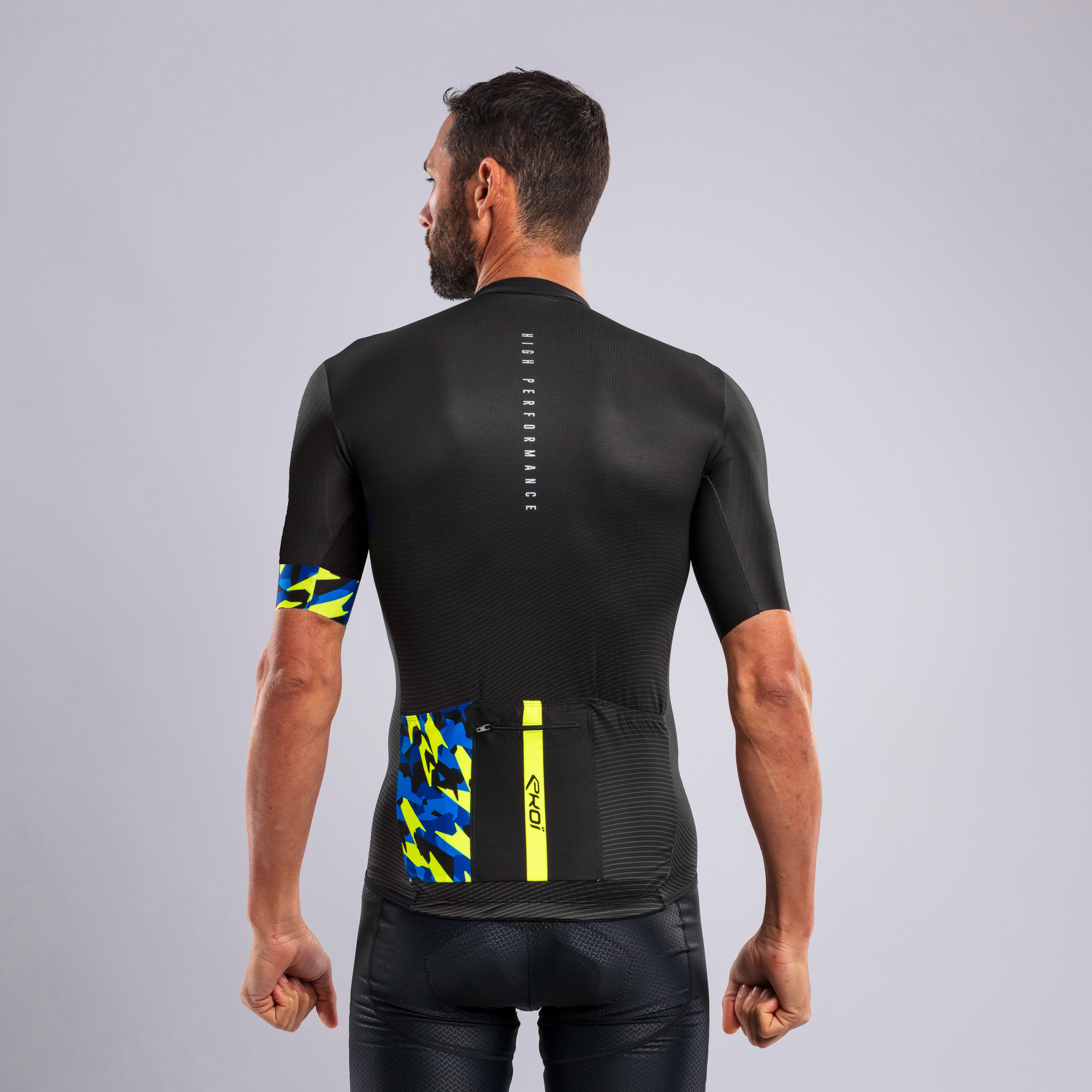 EKOI KAMO CROSS Jersey and Bib Shorts Red Black Combo