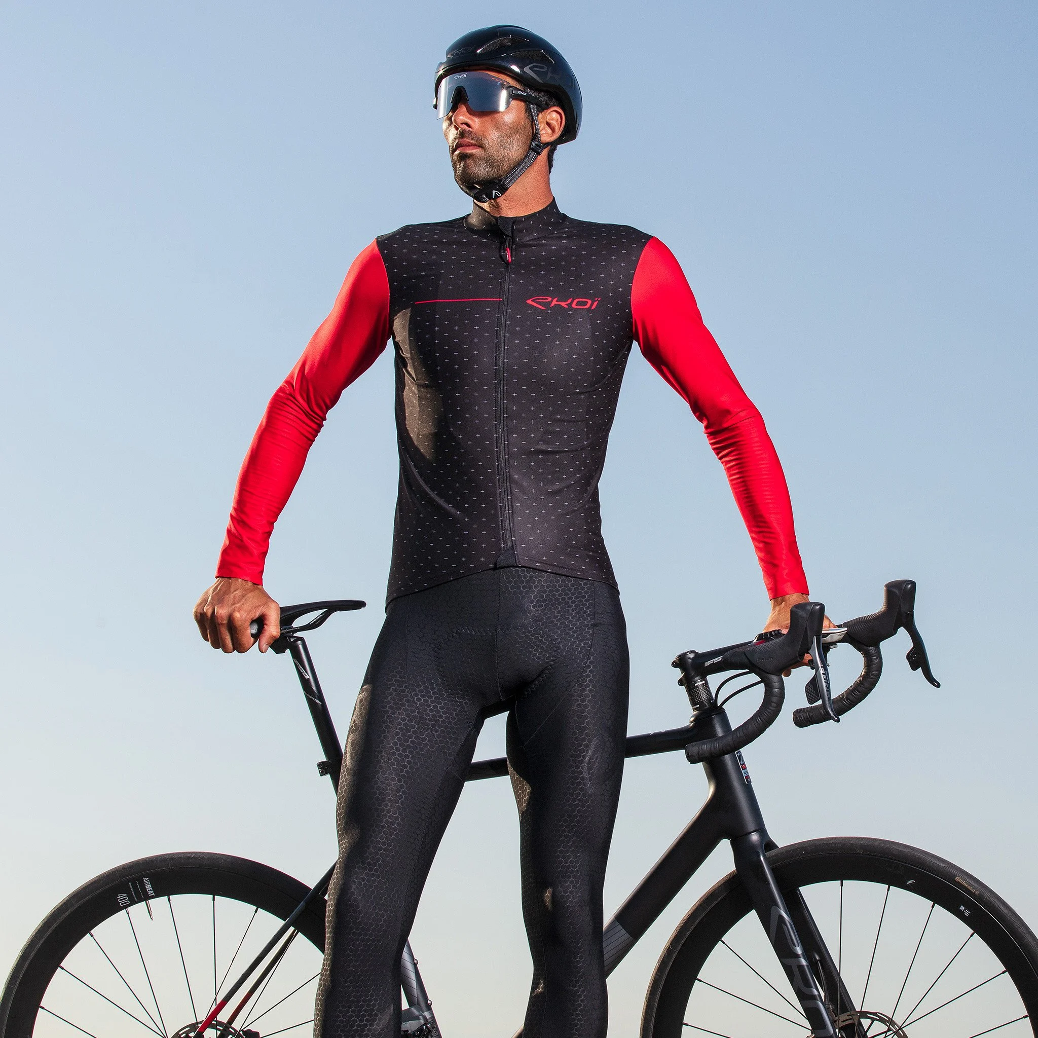 EKOI CROSS ROAD Red LS jersey