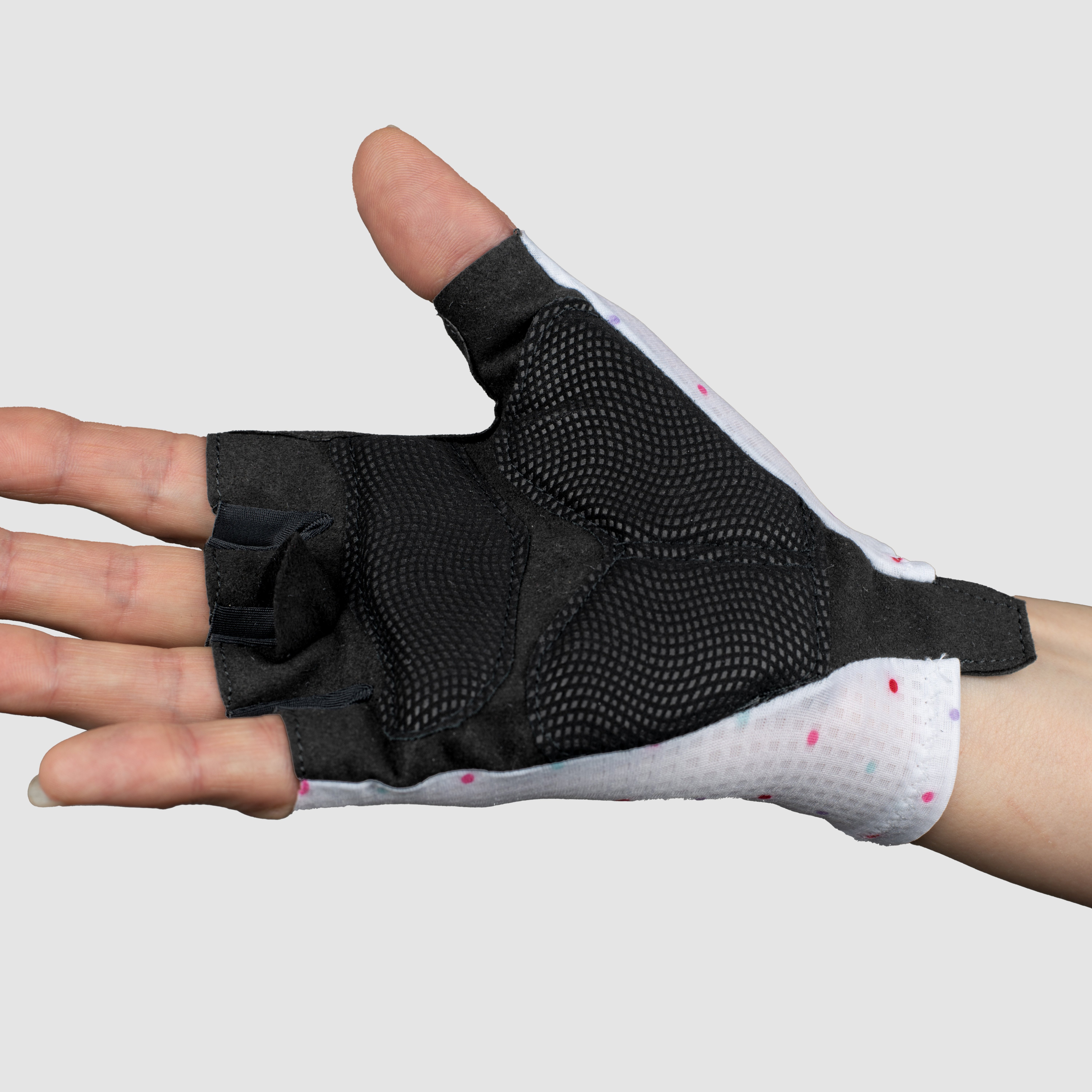 EKOI DOTS Women's WHITE cycling gloves