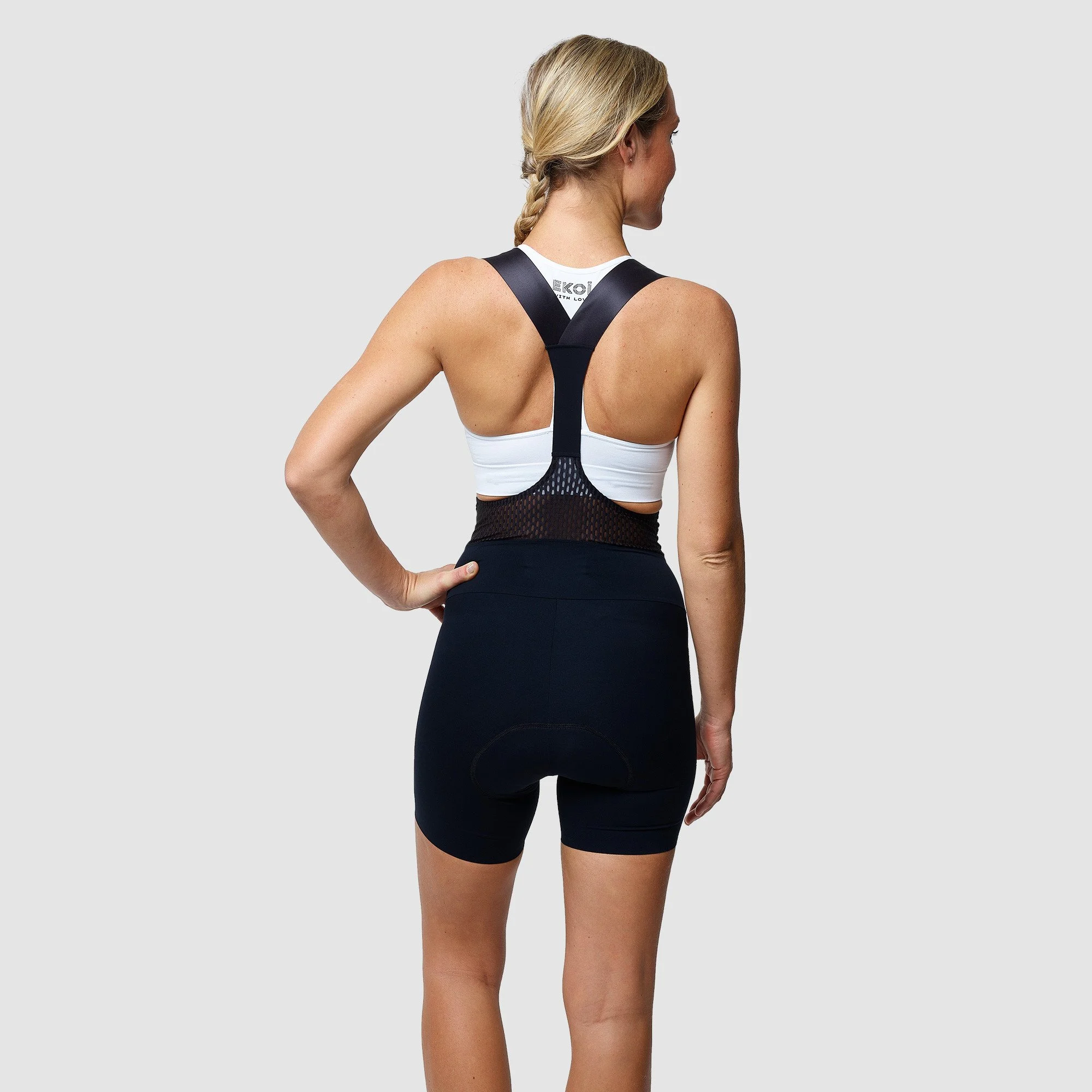 Women Strap Bibshorts EKOI EKOI ESSENTIAL Kaki