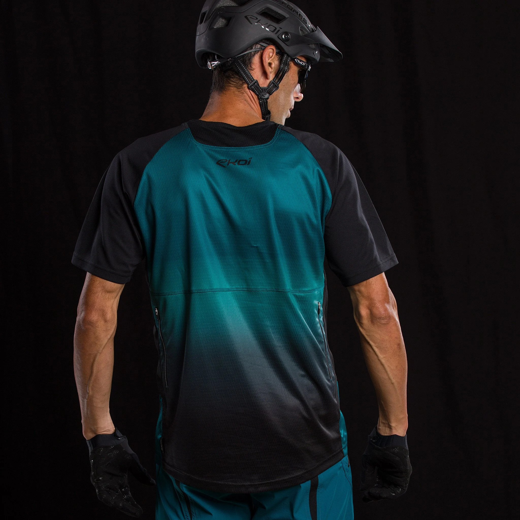 Short Sleeves Jersey EKOI MTB Blue