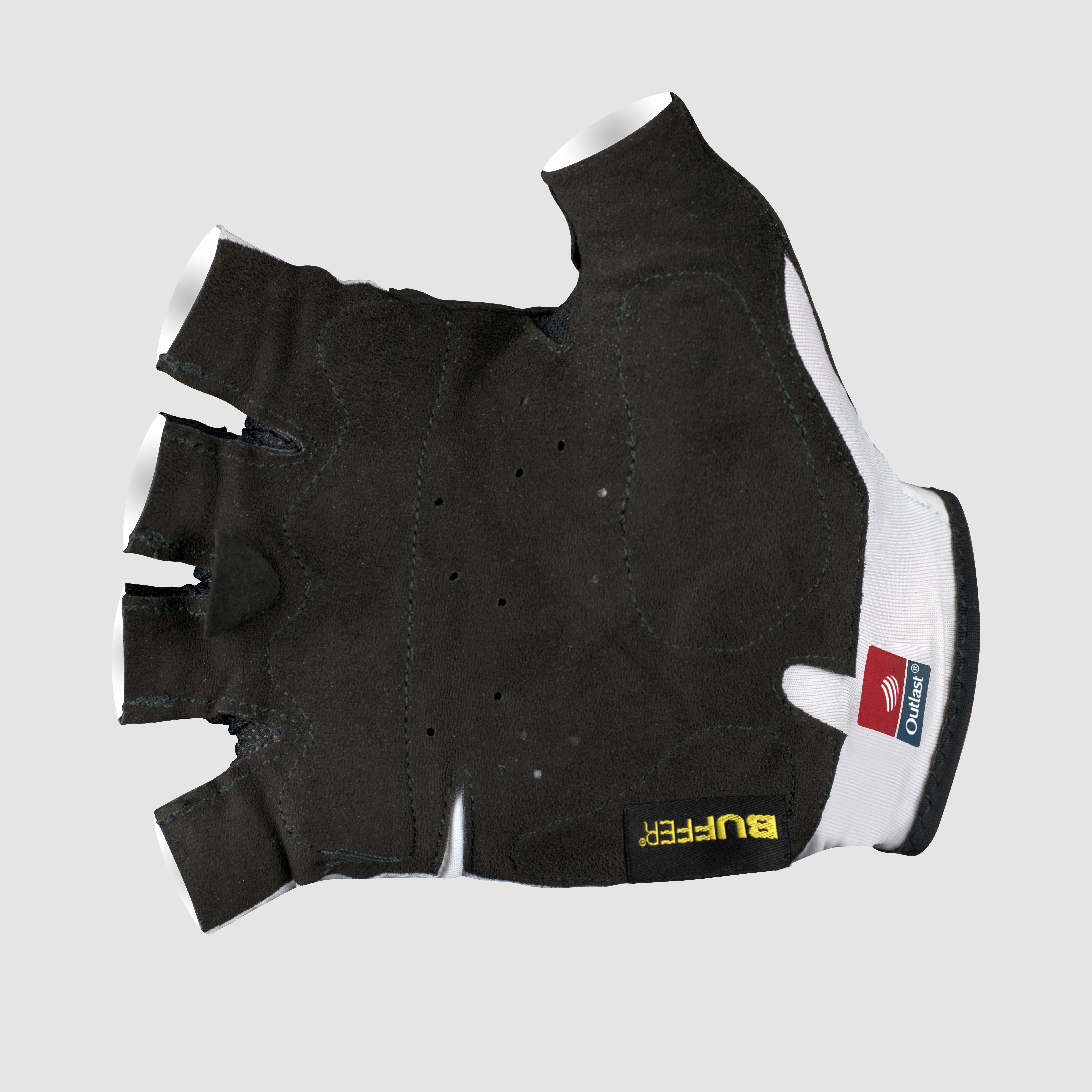 Gants vélo EKOI Racing Outlast Buffer Blanc