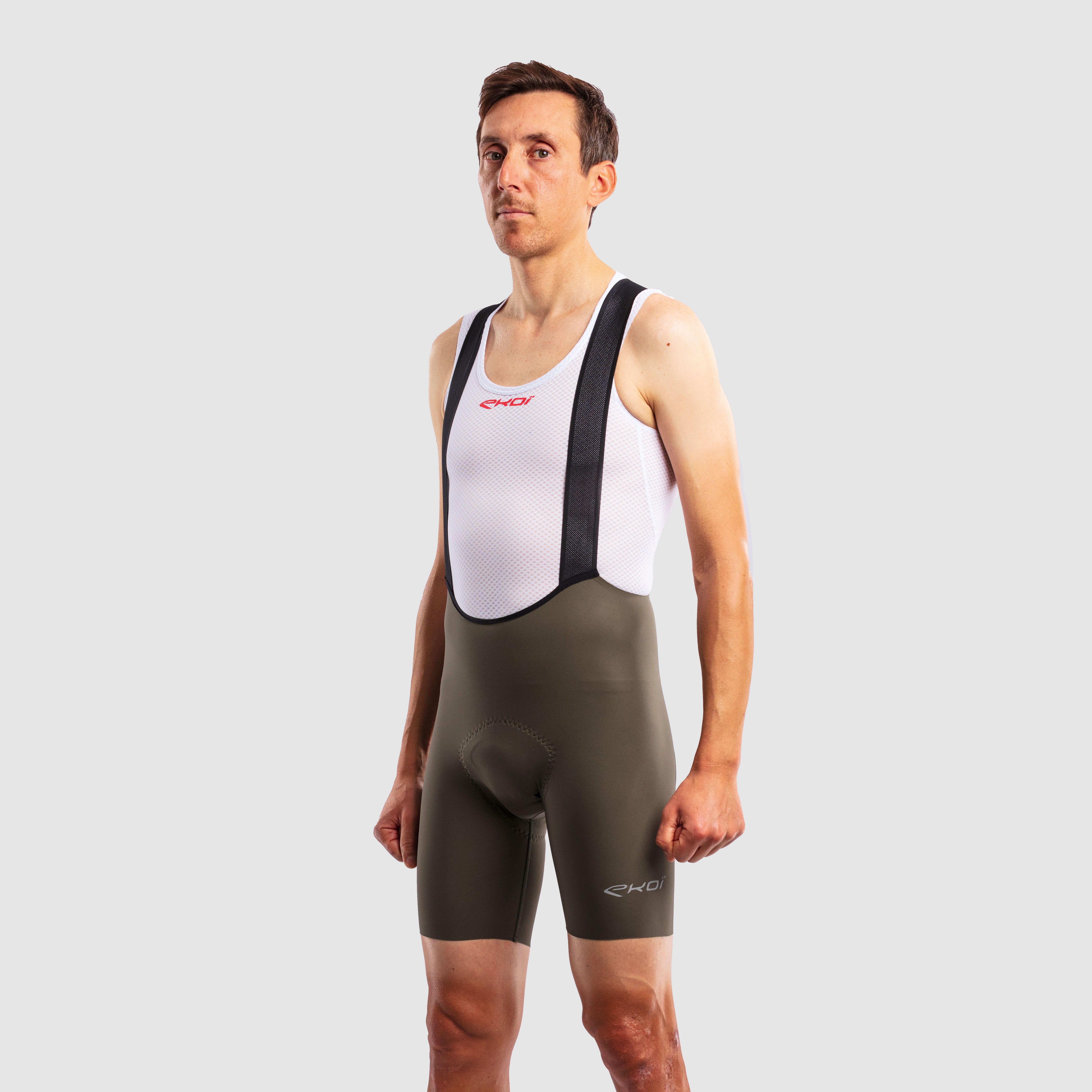 EKOI SUPERSOFT Bib Shorts Khaki