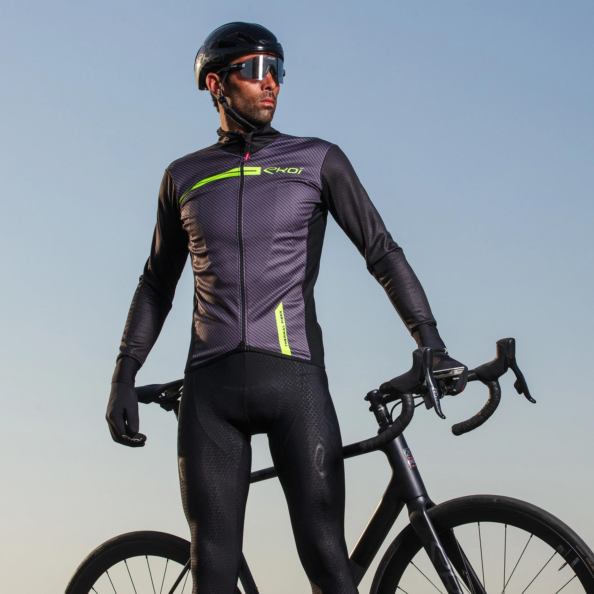 THERMAL JACKET EKOI CARBON NEON YELLOW