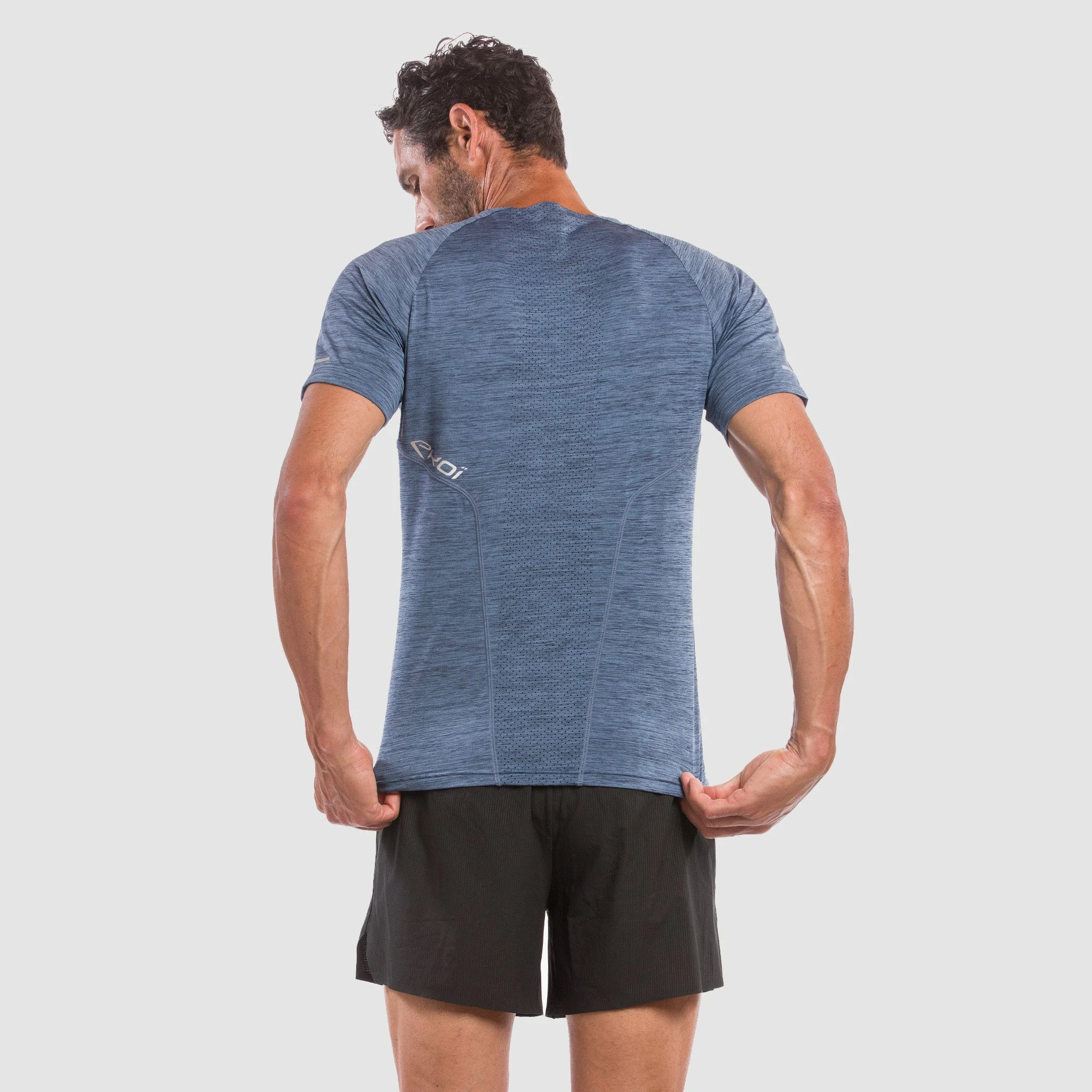 MEN TEE SHIRT PERFORMANCE EKOI RUN BLUE