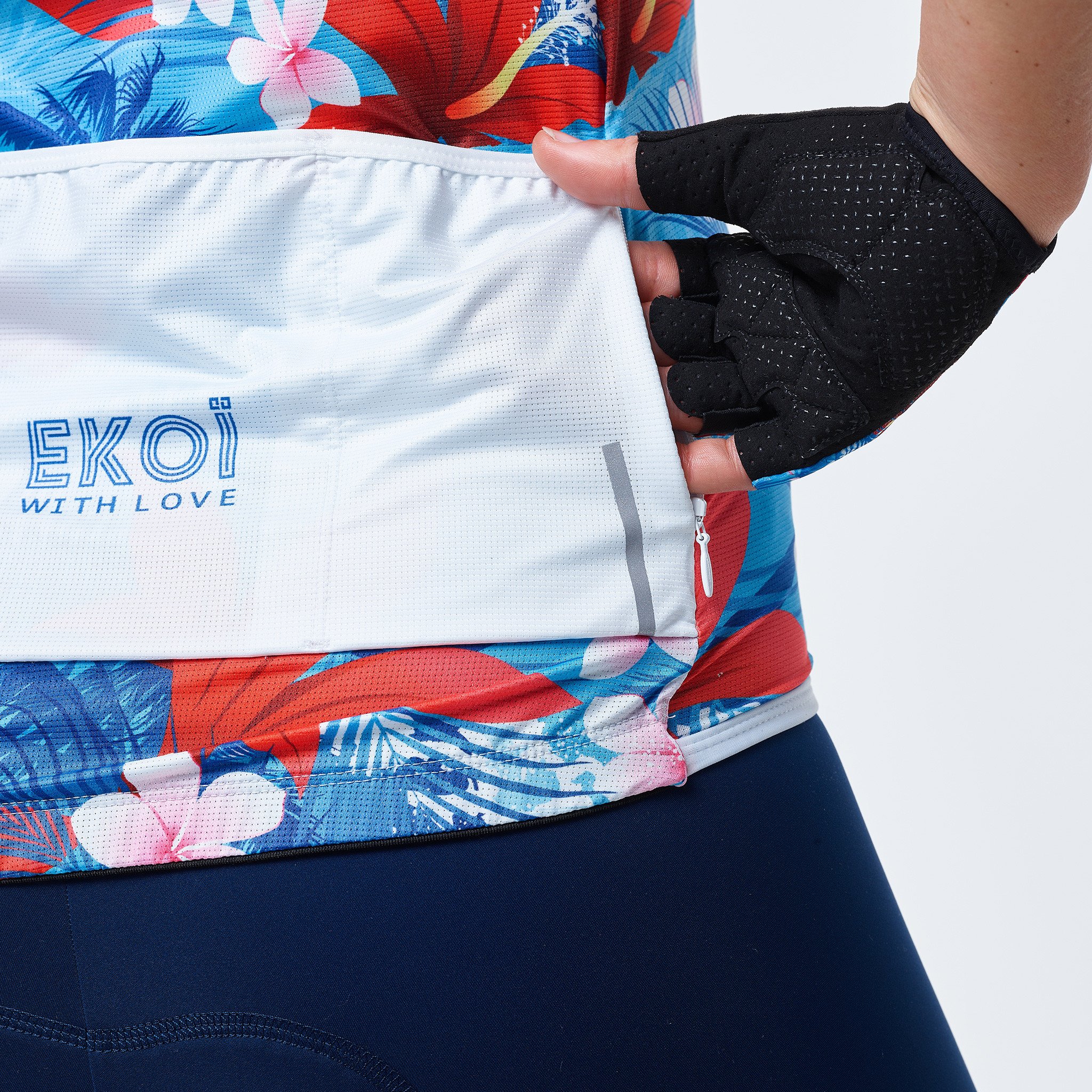Women Jersey EKOI TROPICAL Blue