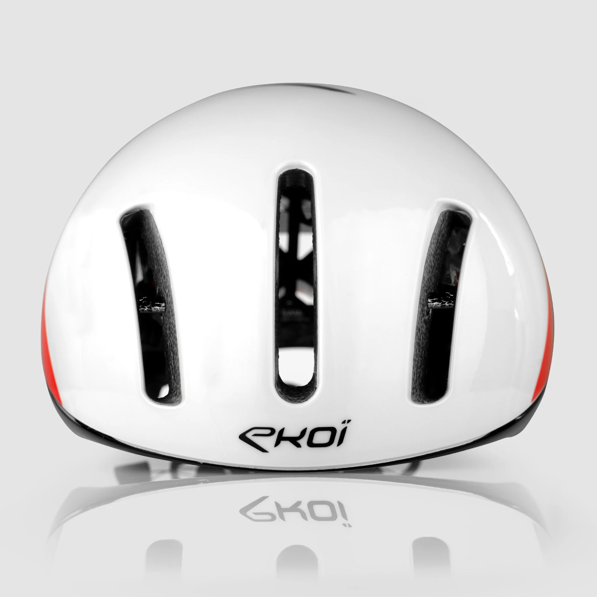 Casque EKOI Racing AERODINAMICA Design by PININFARINA Blanc Rouge