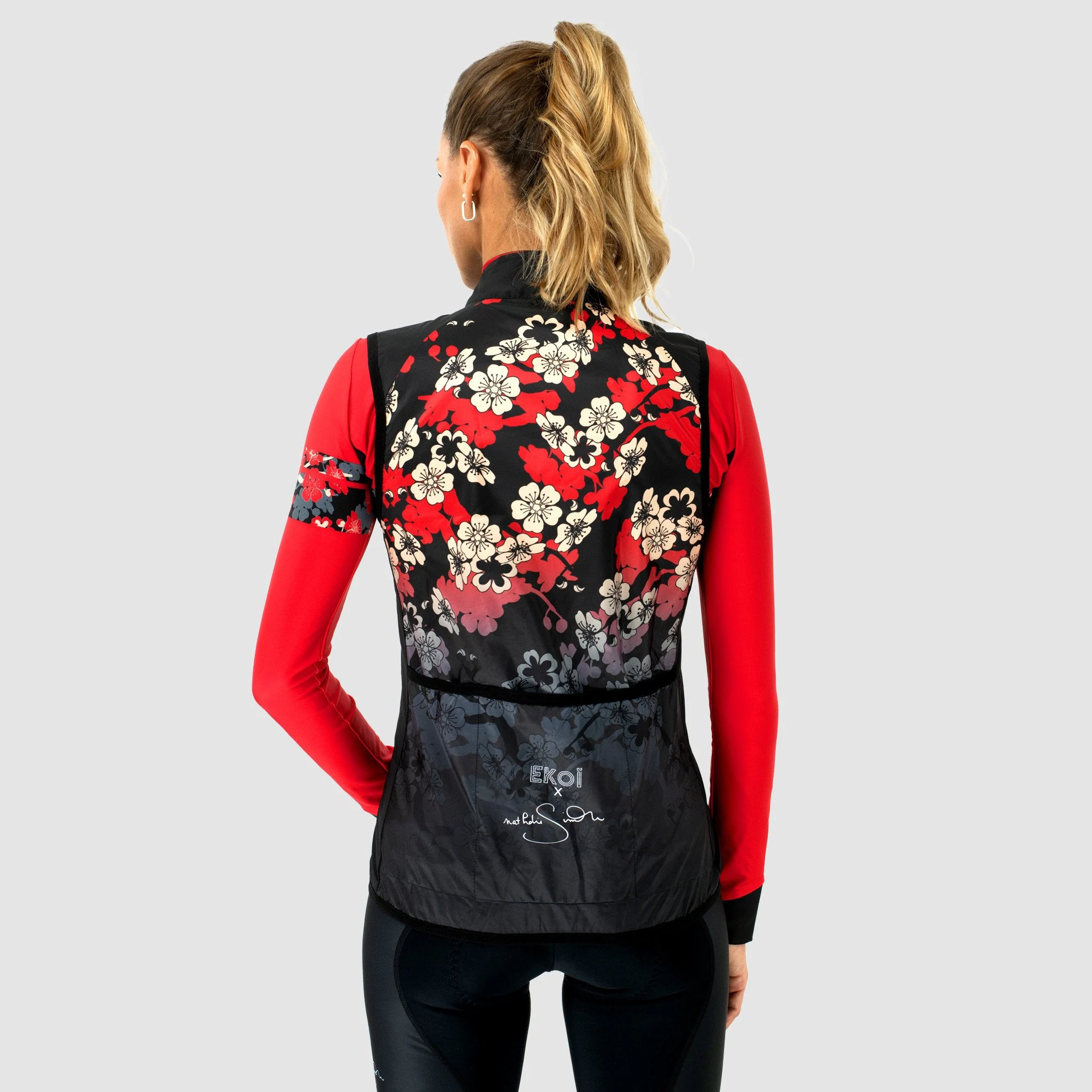 Nathalie Simon Black windproof gilet by EKOÏ