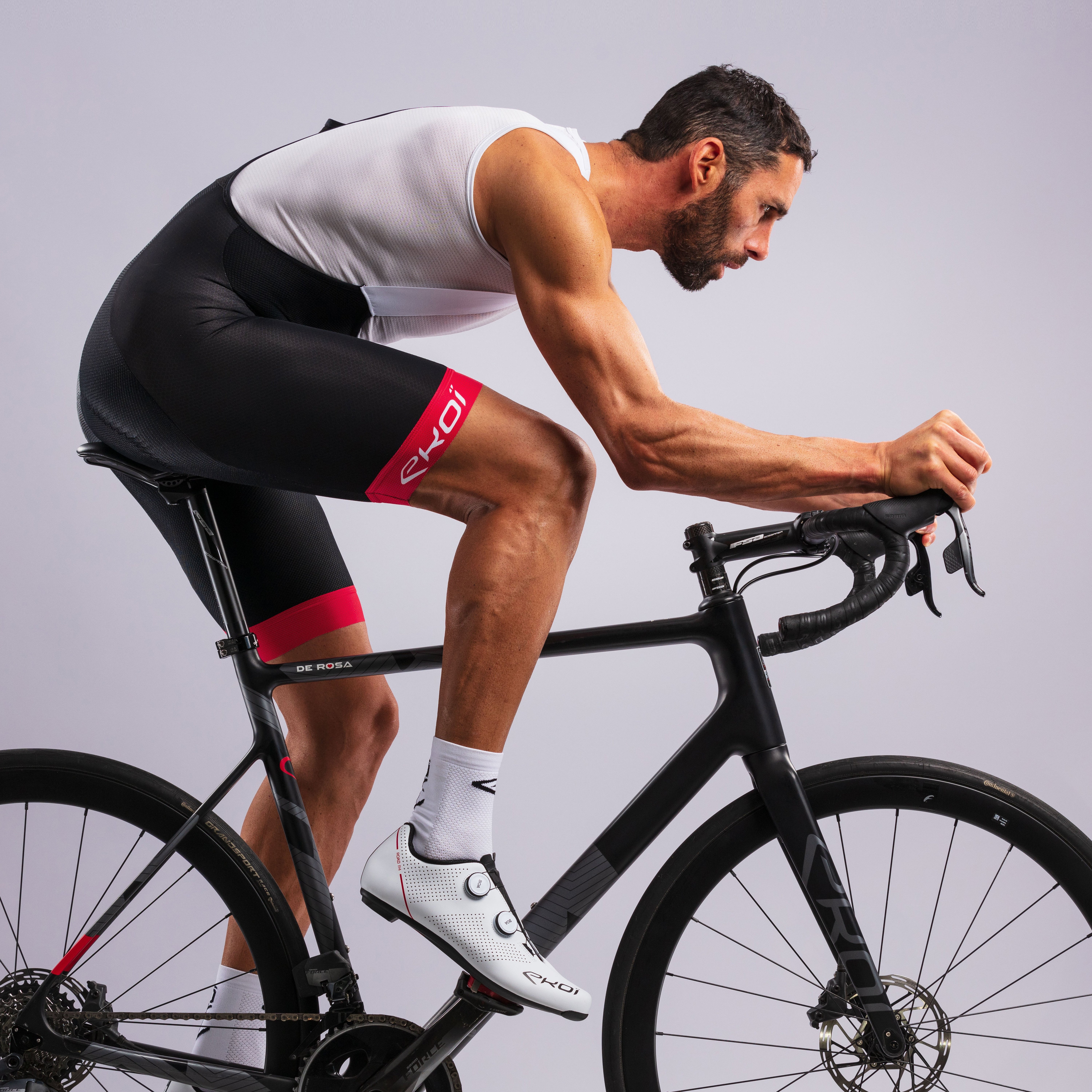 EKOI MEMORY GEL Bib Shorts Neon Yellow