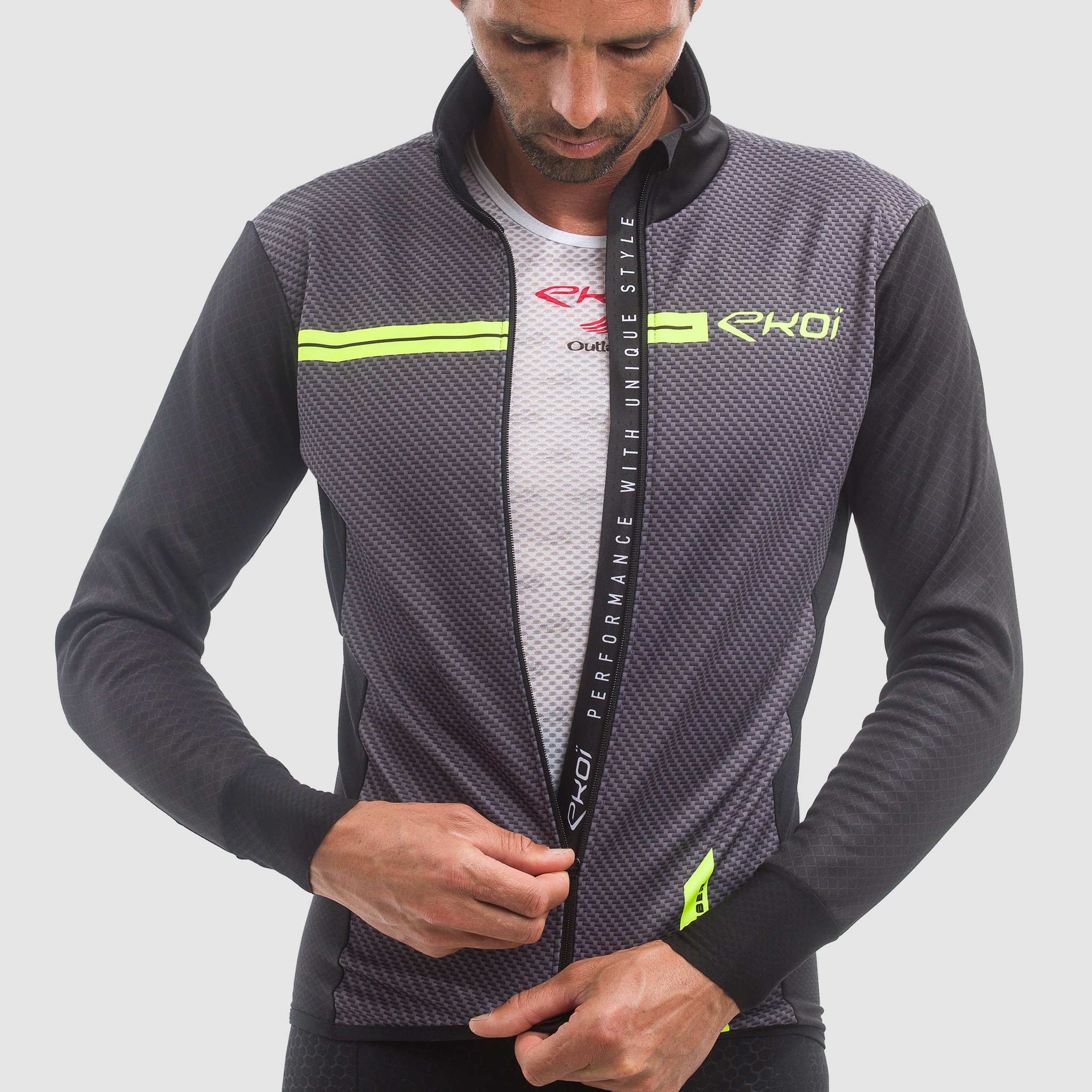 THERMAL JACKET EKOI CARBON NEON YELLOW