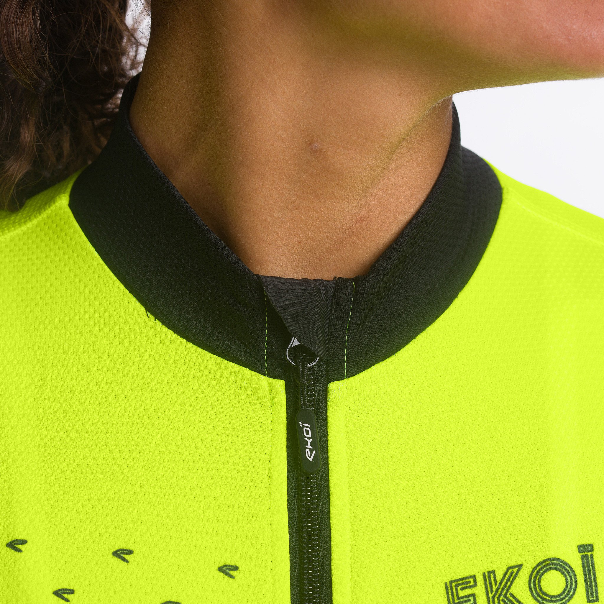 EKOI Core Women's Neon Yellow LS jersey