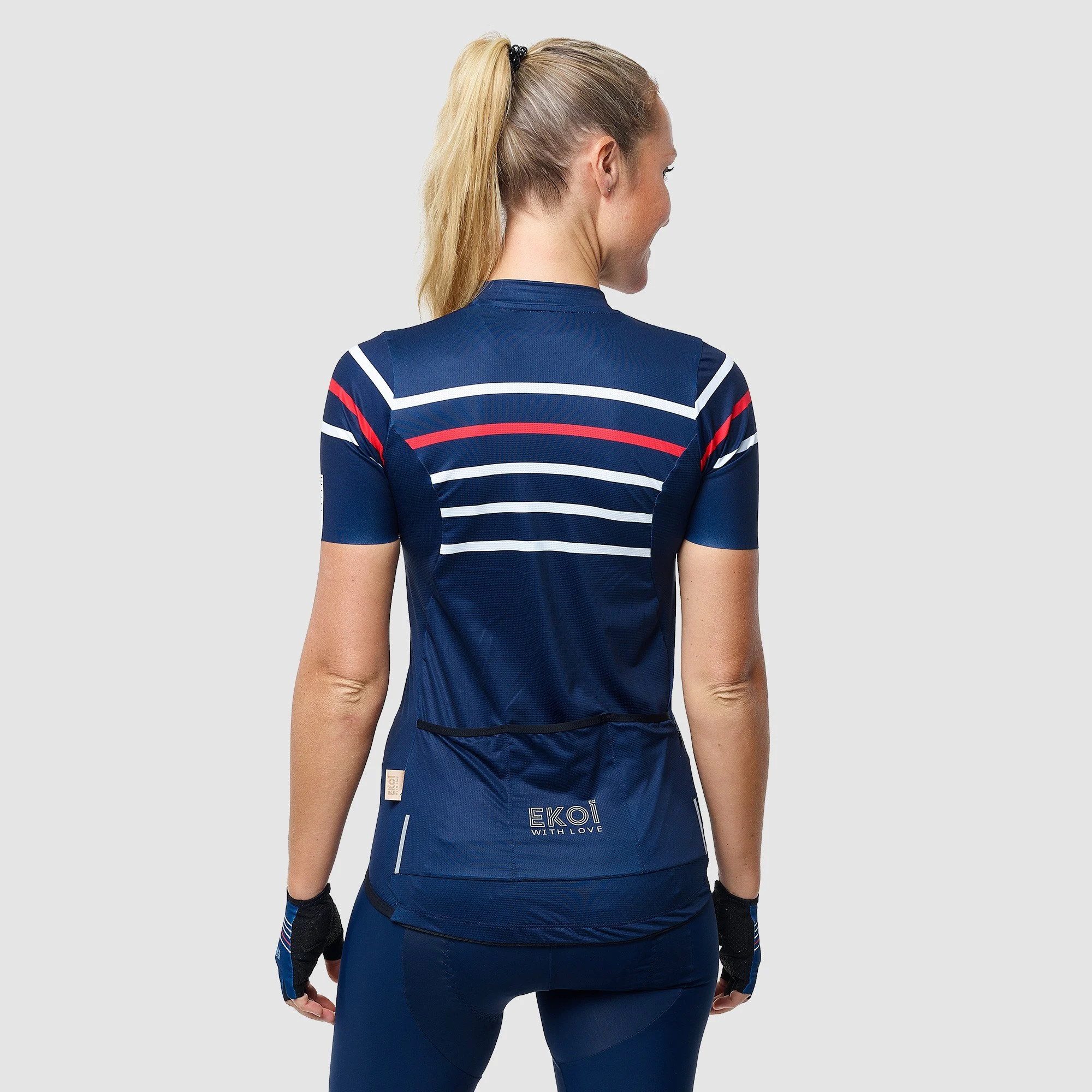 EKOI STRIPES Women's Jersey Black