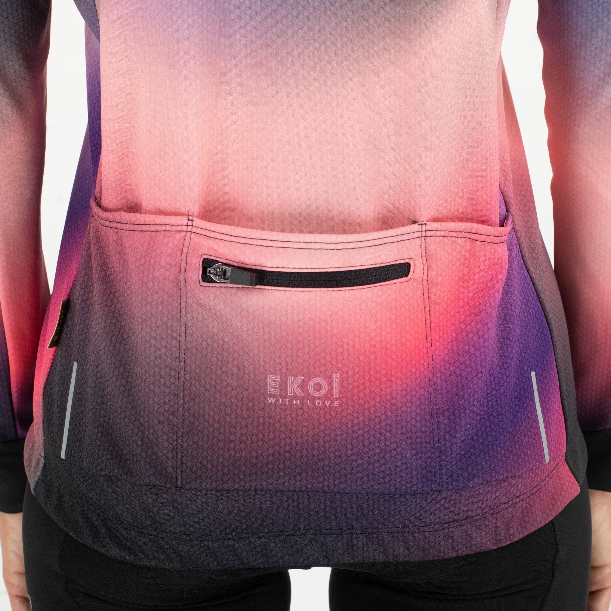 Women Long Sleeves Jersey EKOI AURA Pink