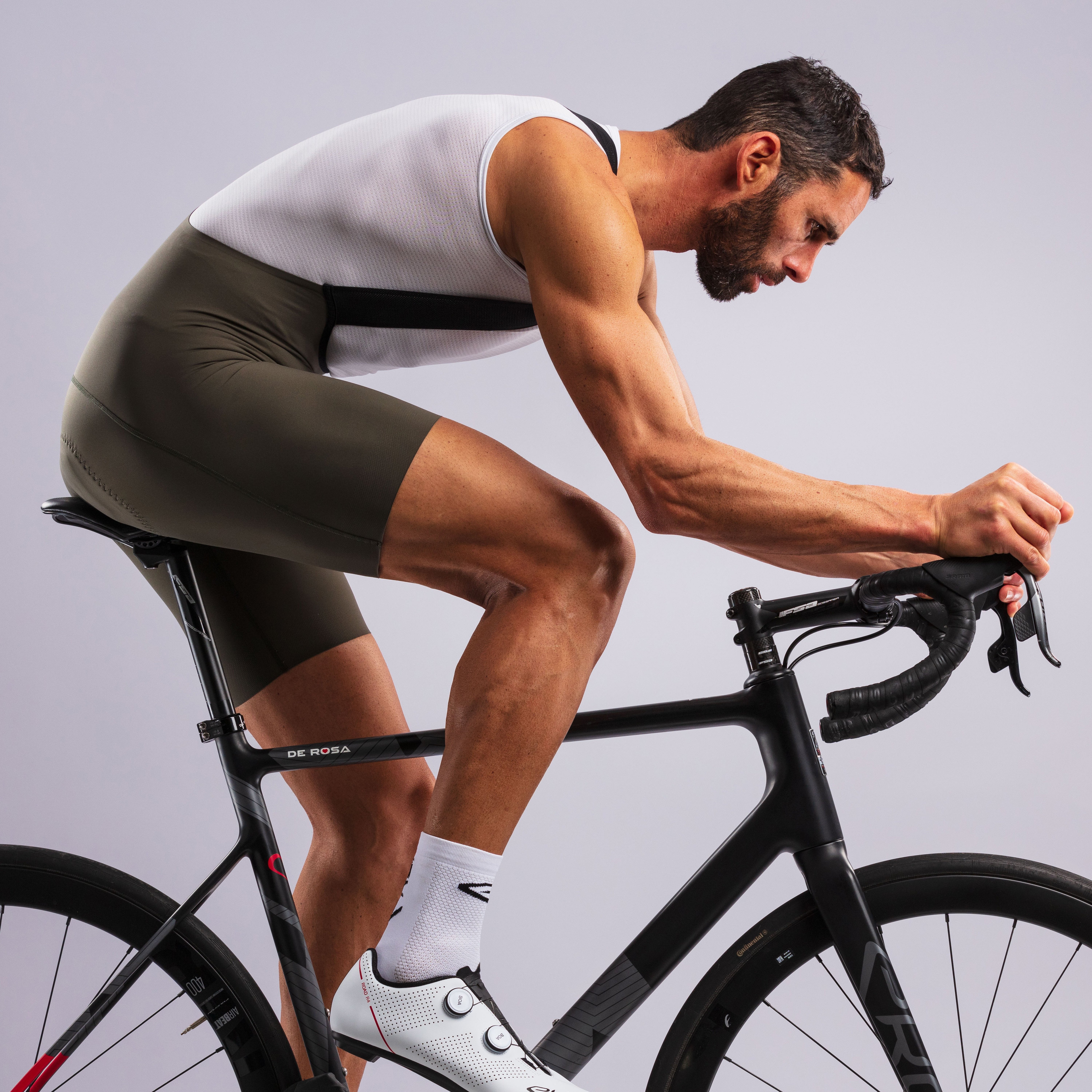 EKOI SUPERSOFT Bib Shorts Khaki