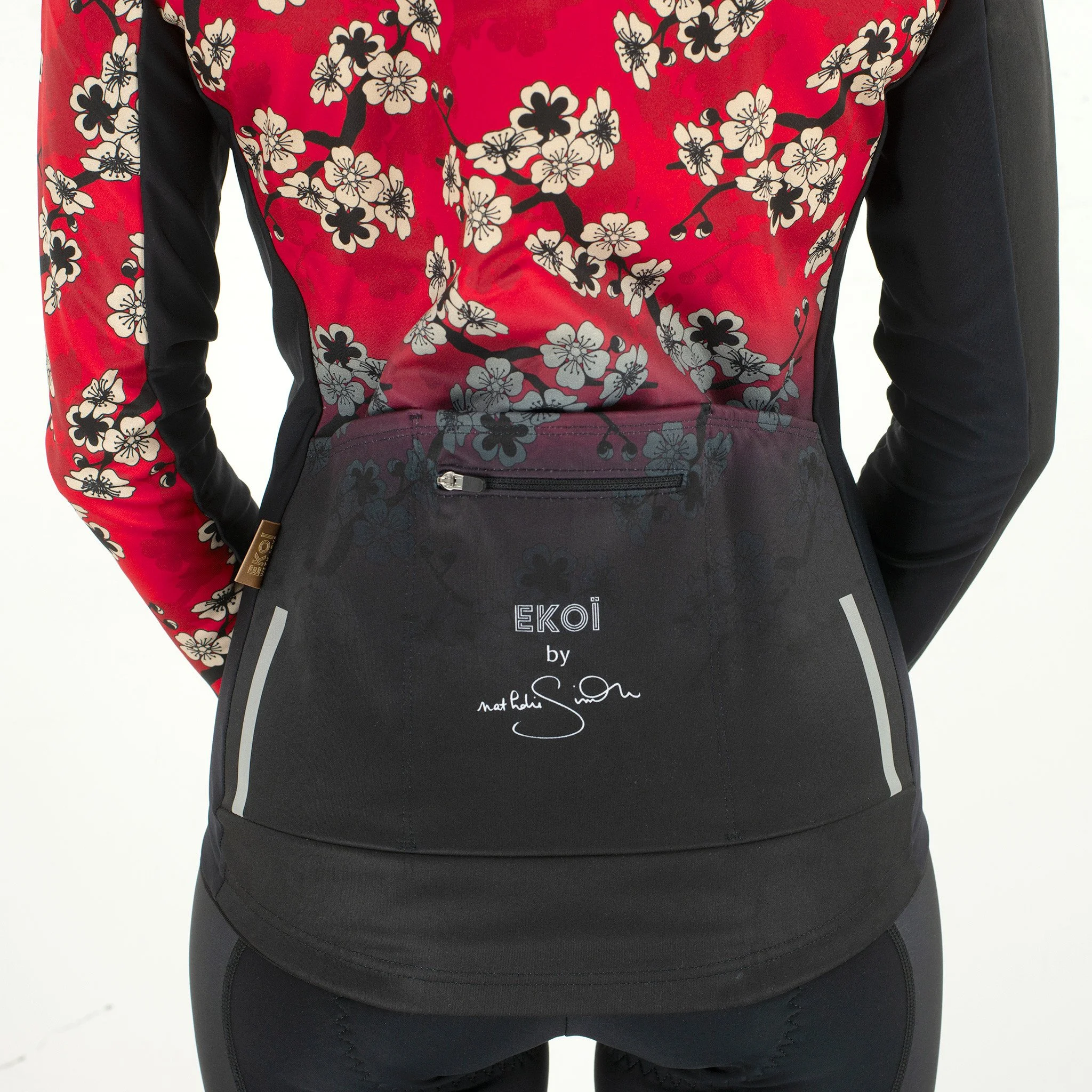 Nathalie Simon women's red thermal jacket by EKOÏ