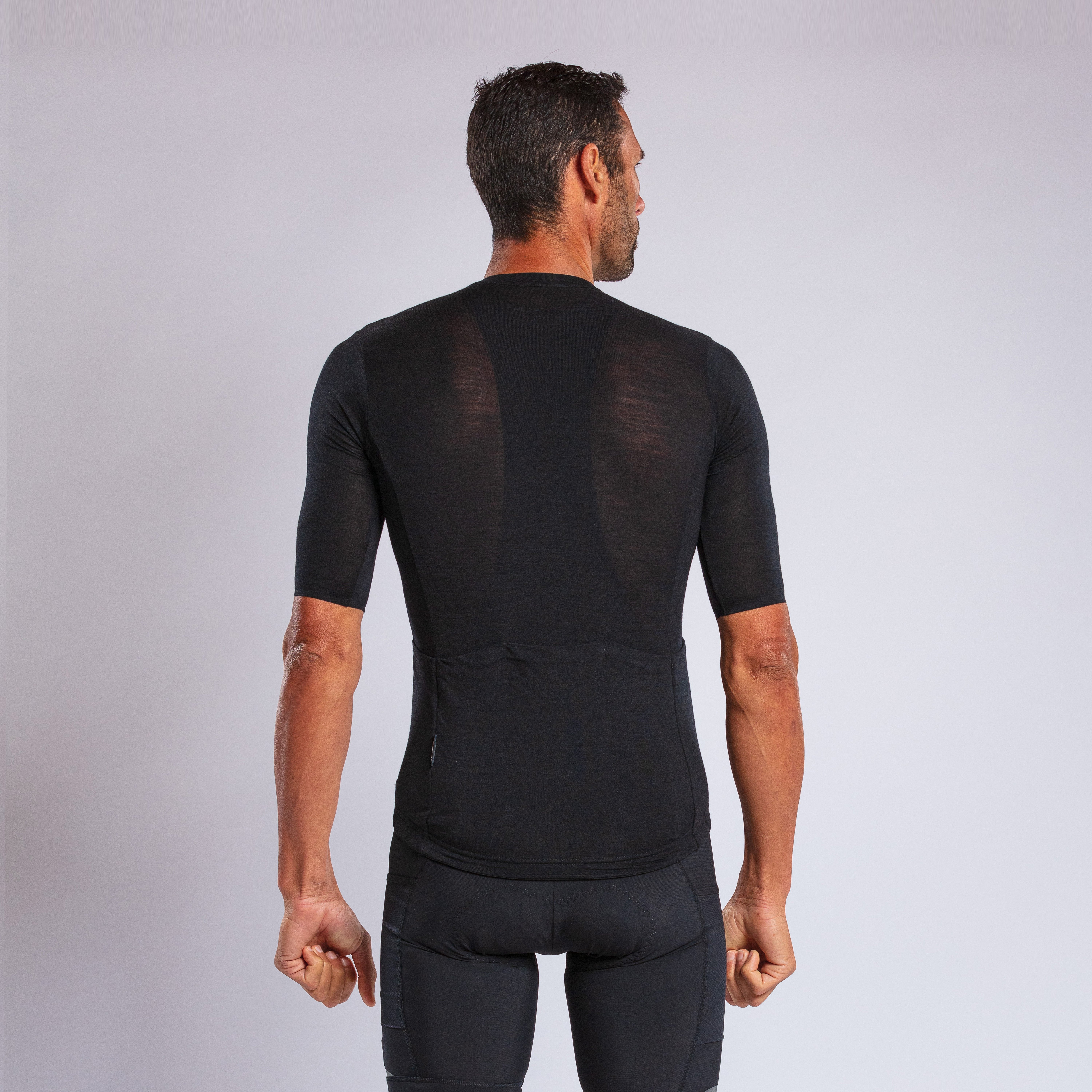 Merino Unisex Perf Gravel Jersey Black