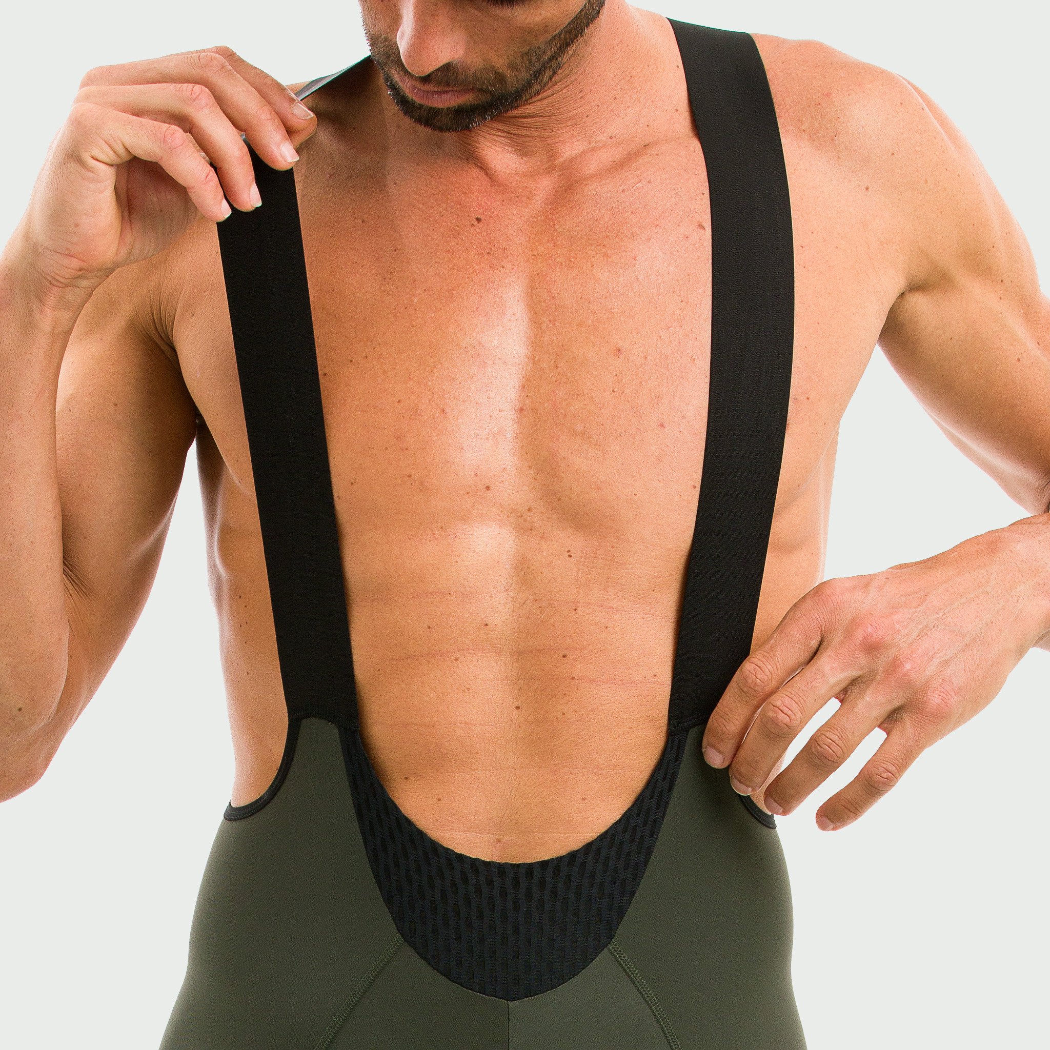 EKOI Gravel Cargo khaki winter bib tights