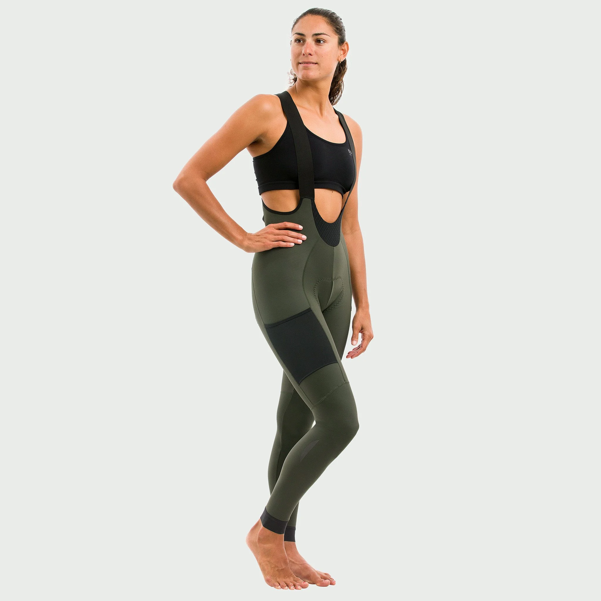 EKOI Gravel women's blue marine winter bib tights