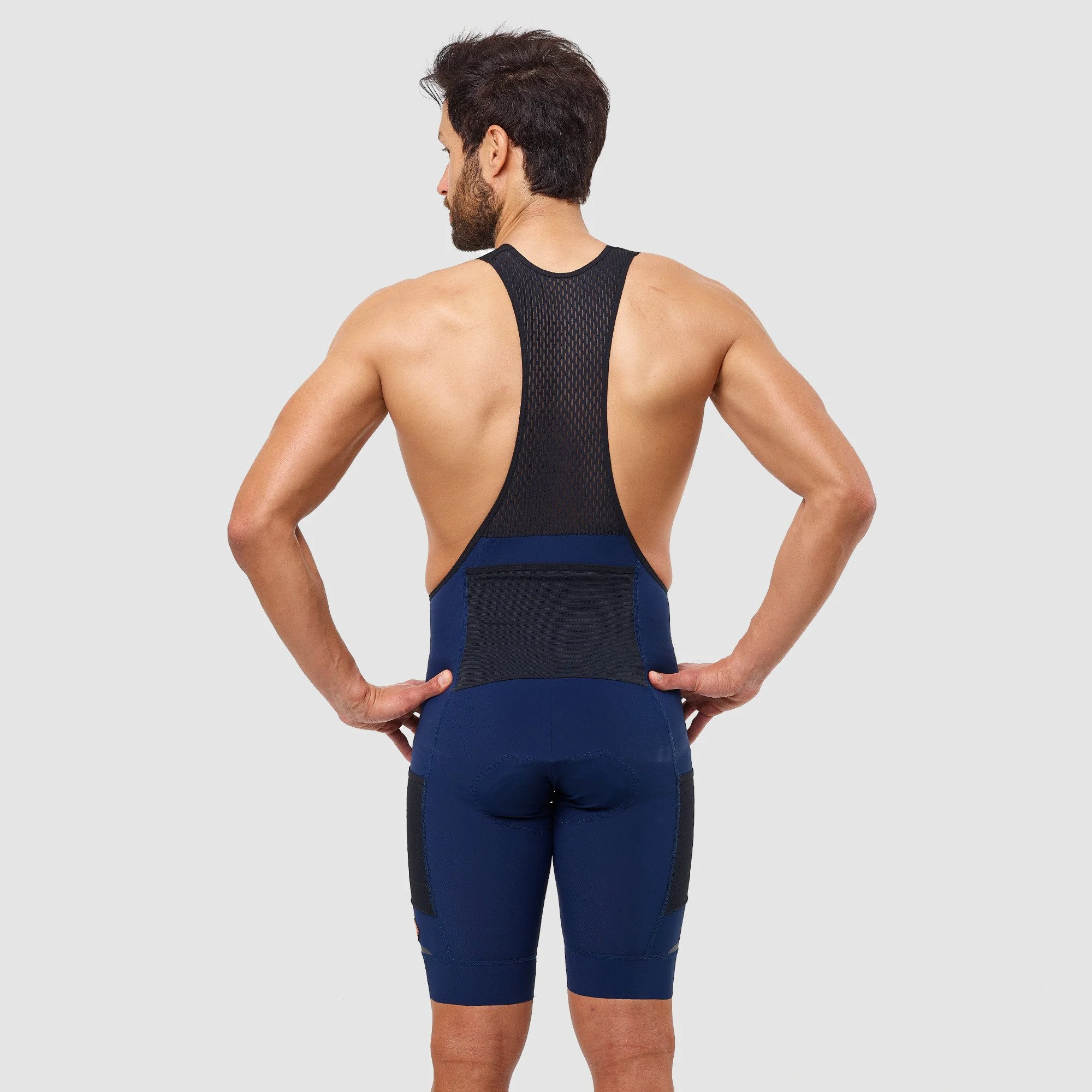 EKOI GRAVEL Cargo Pockets PERF Bib shorts Navy Blue