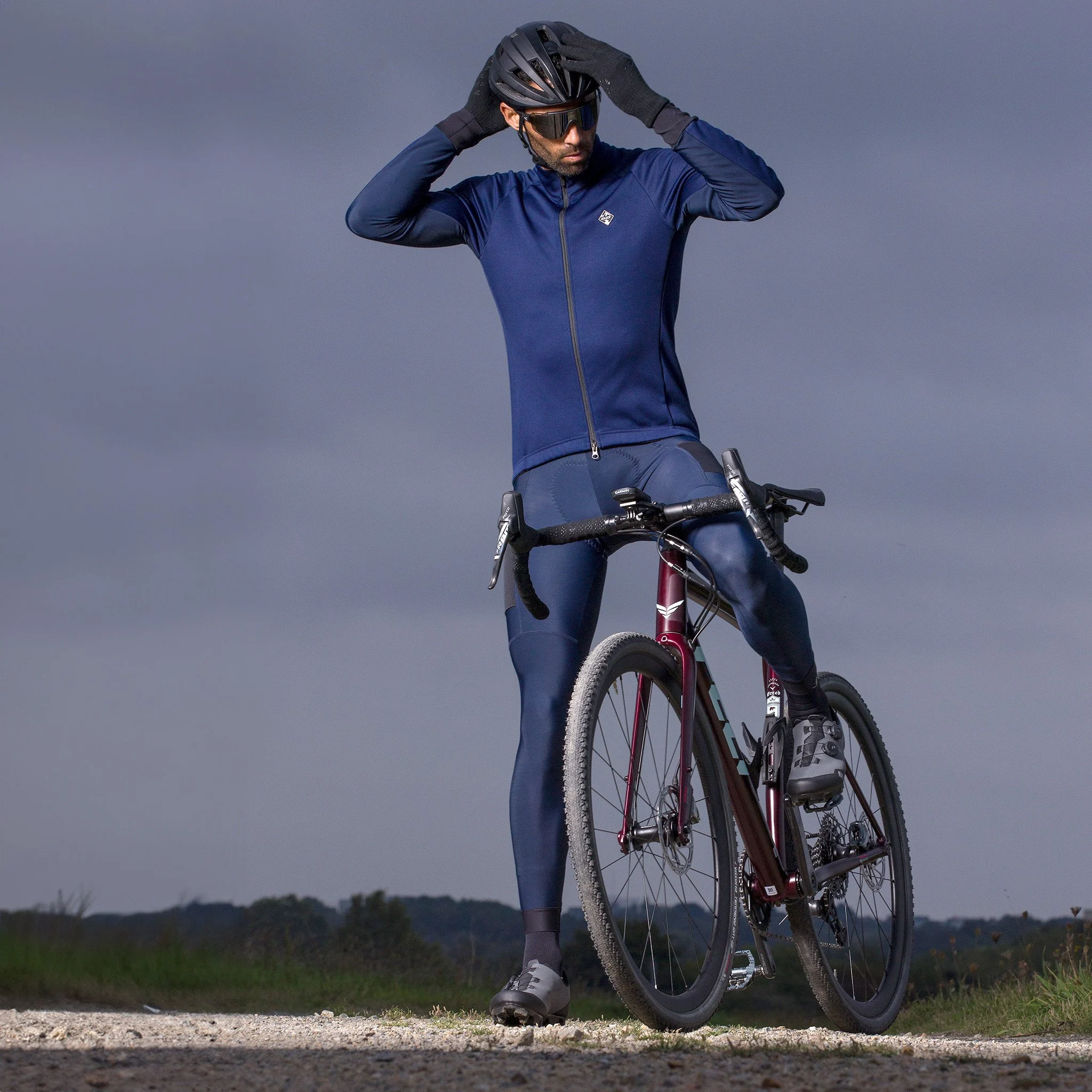 EKOI GRAVEL Marine blue unisex thermal jacket
