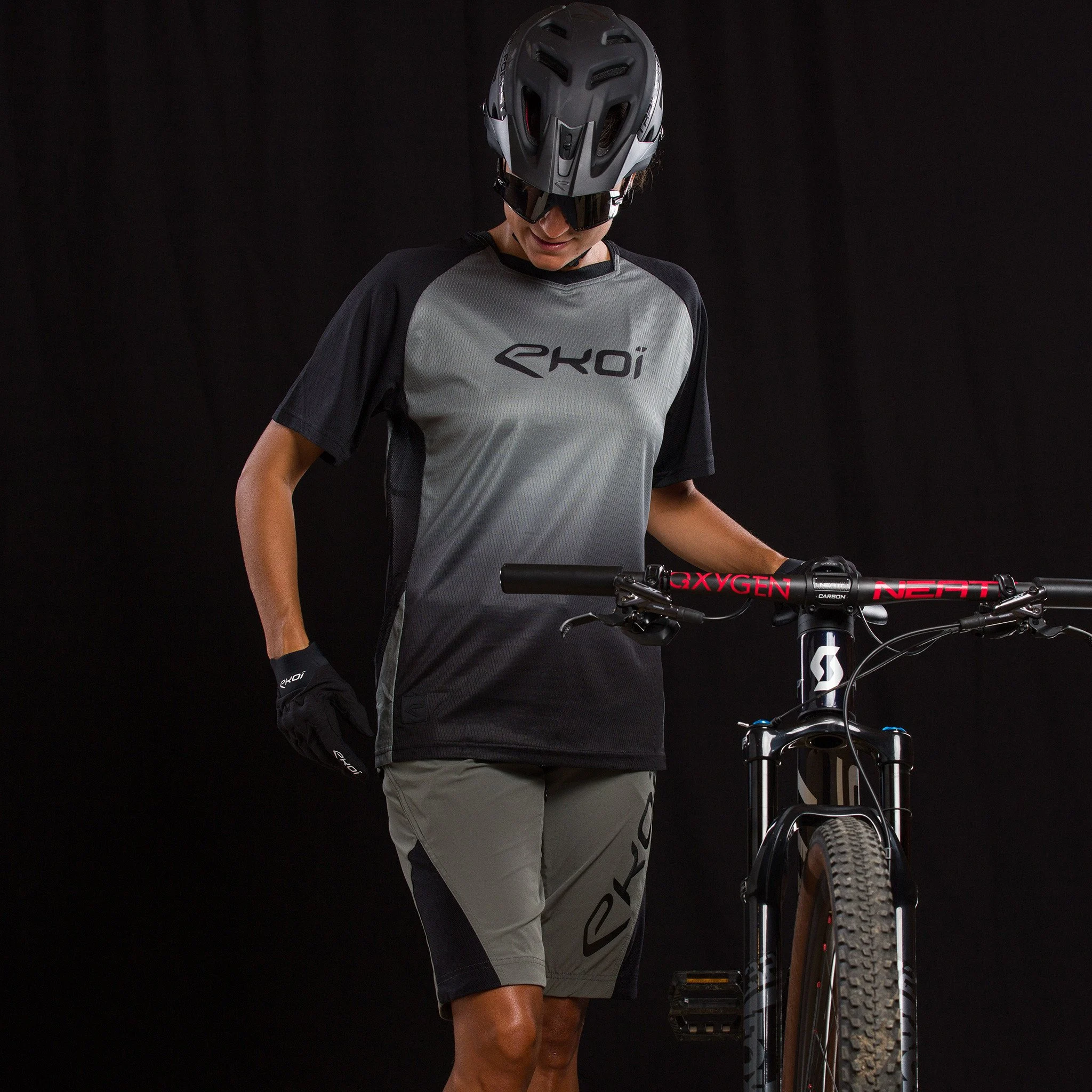 Short Sleeves Jersey EKOI MTB Grey