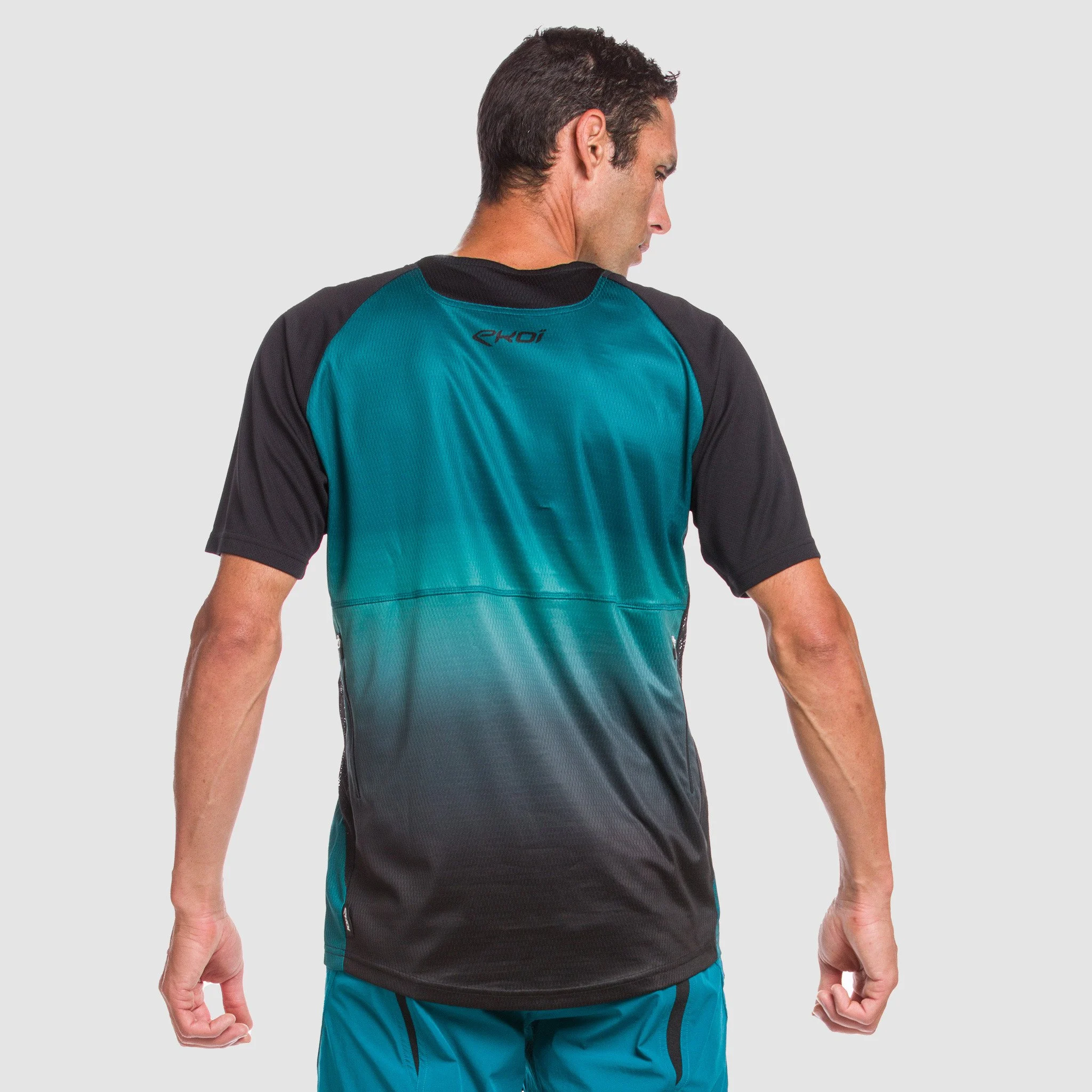 Short Sleeves Jersey EKOI MTB Blue