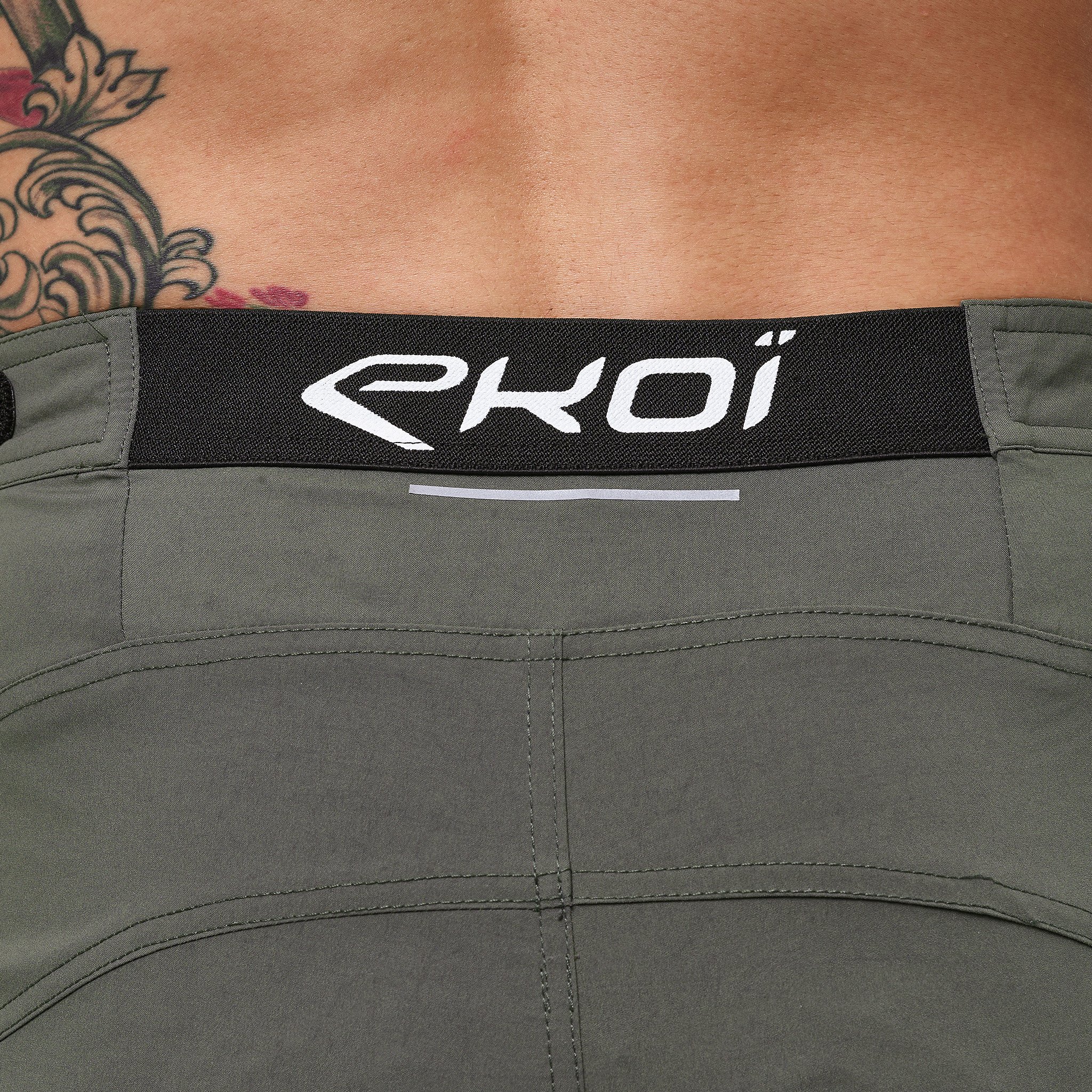 Unisex Shorts EKOI GRAVEL CONFORT Kaki
