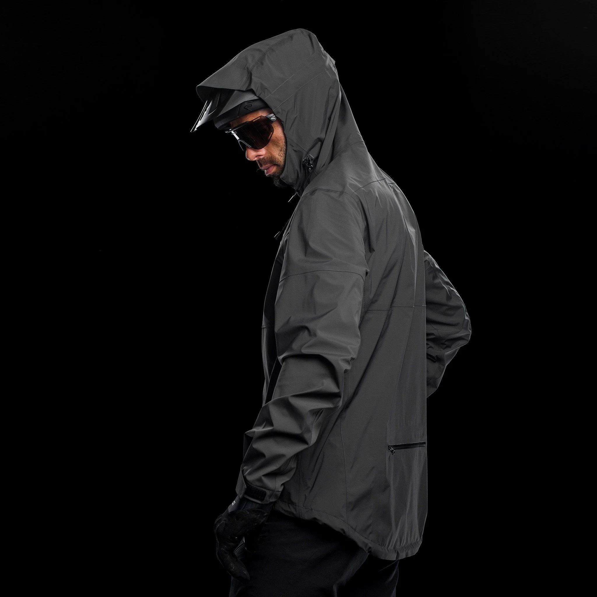 EKOI MTB Trail Charcoal green khaki rain cape