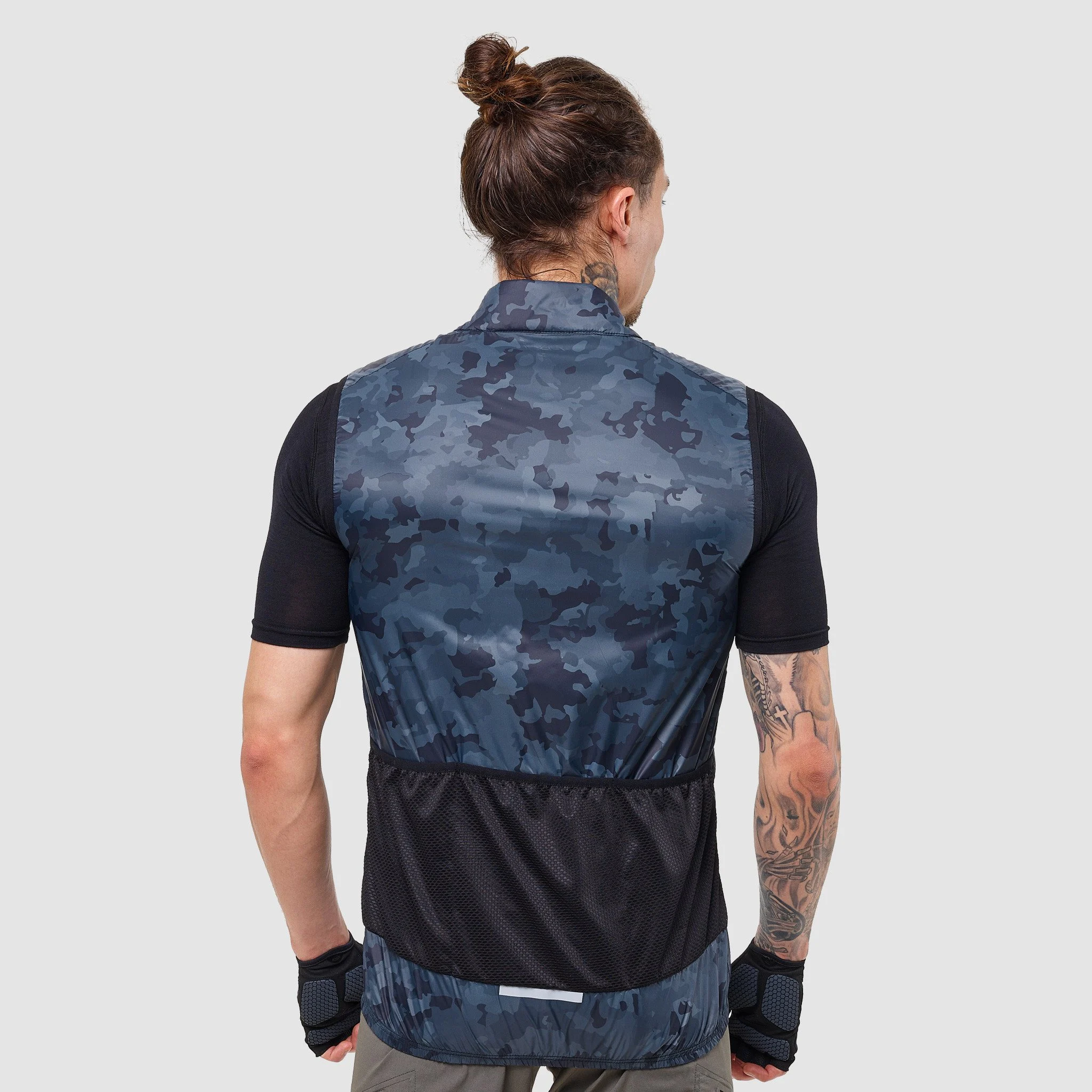 Unisex Windproof Vest EKOI GRAVEL PADDED Stone Grey