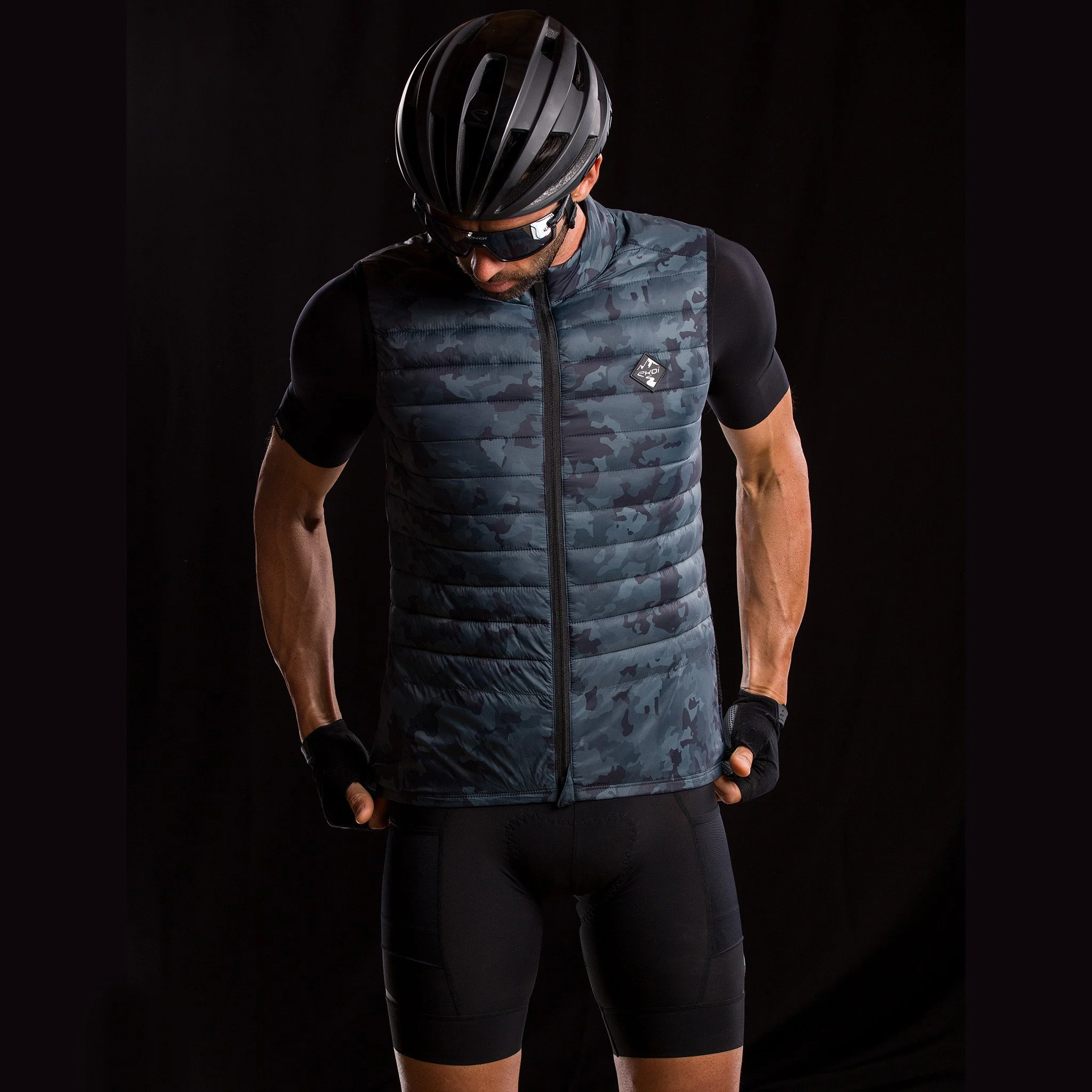 Unisex Windproof Vest EKOI GRAVEL PADDED Stone Grey