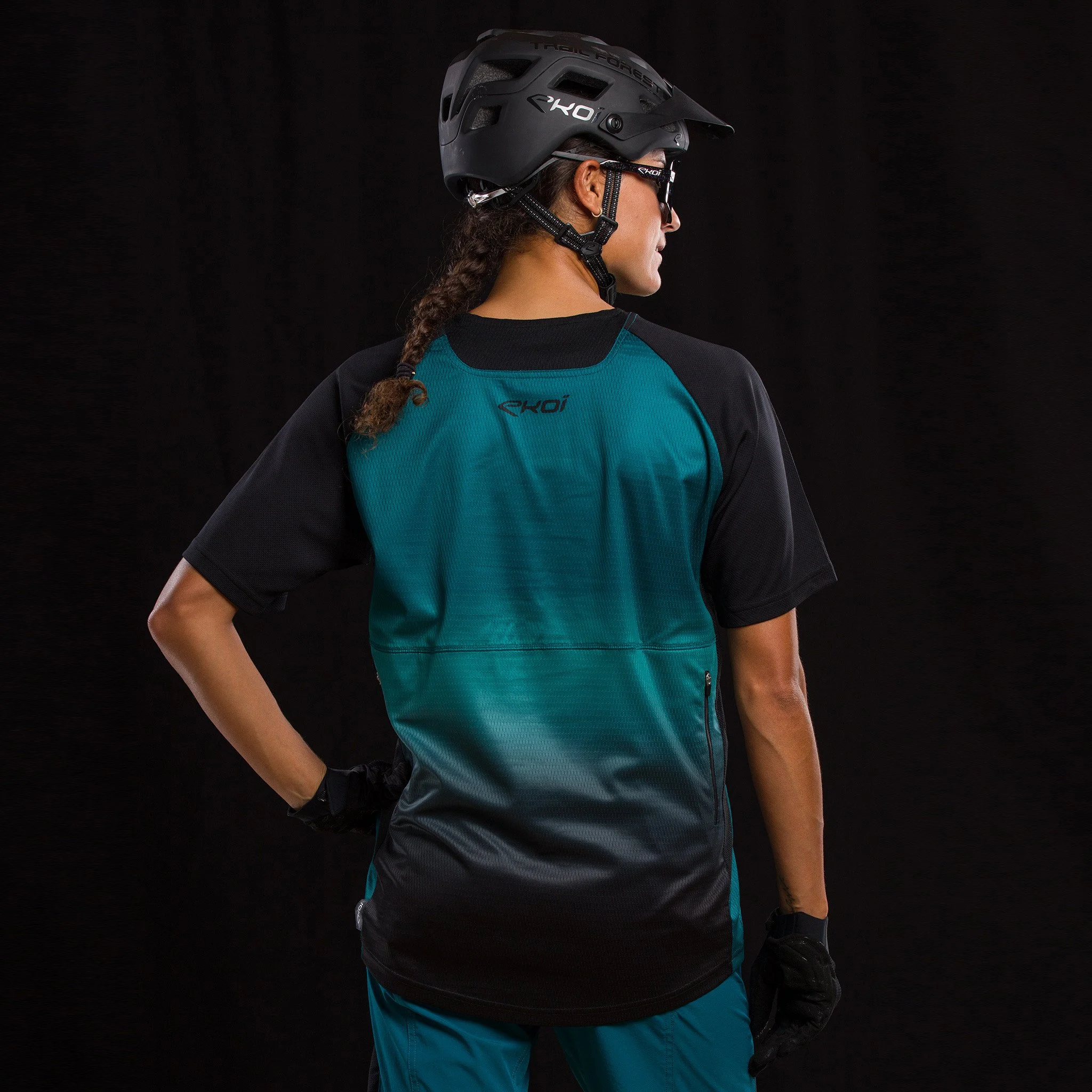 Short Sleeves Jersey EKOI MTB Blue