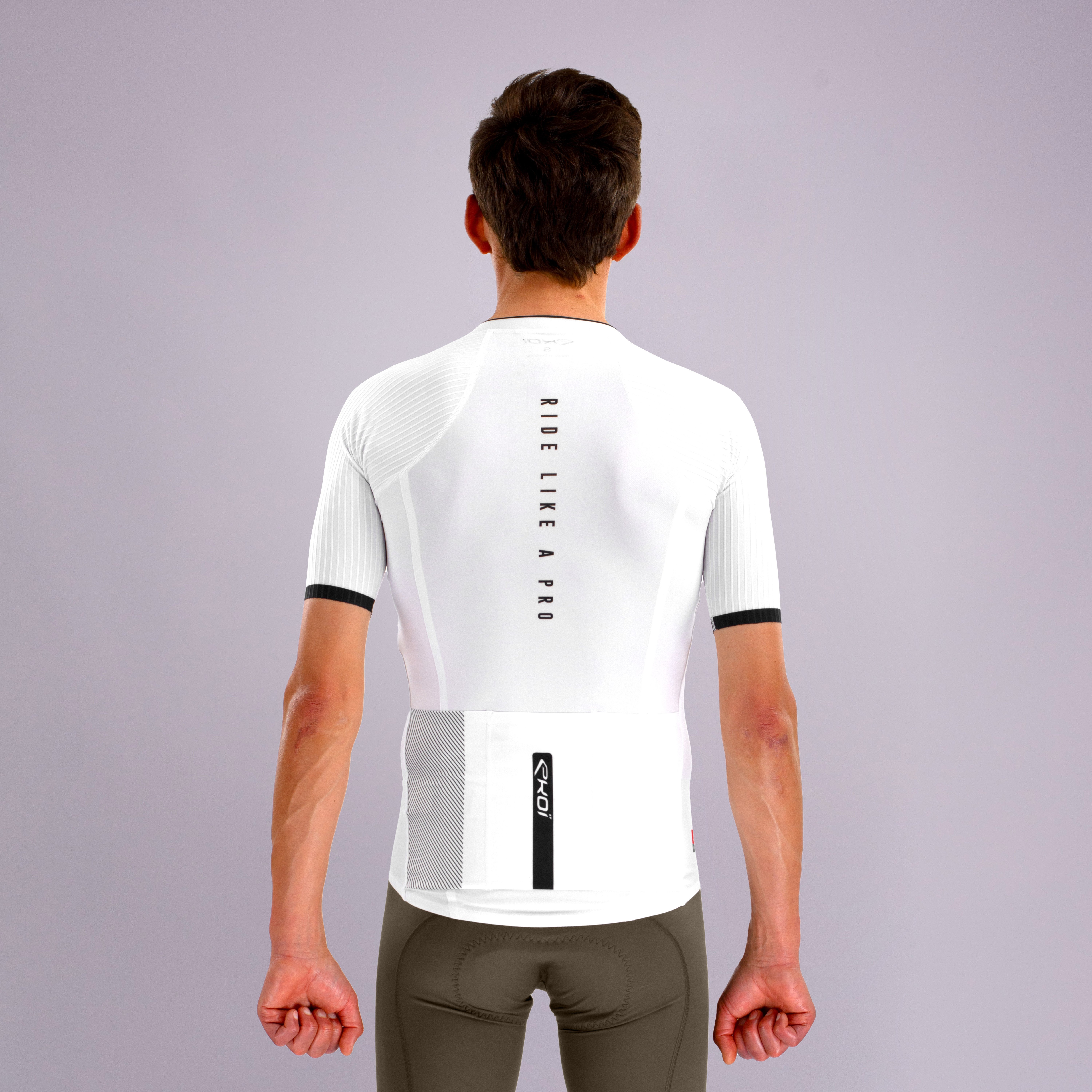 Maillot EKOI Racing OUTLAST Blanc Noir