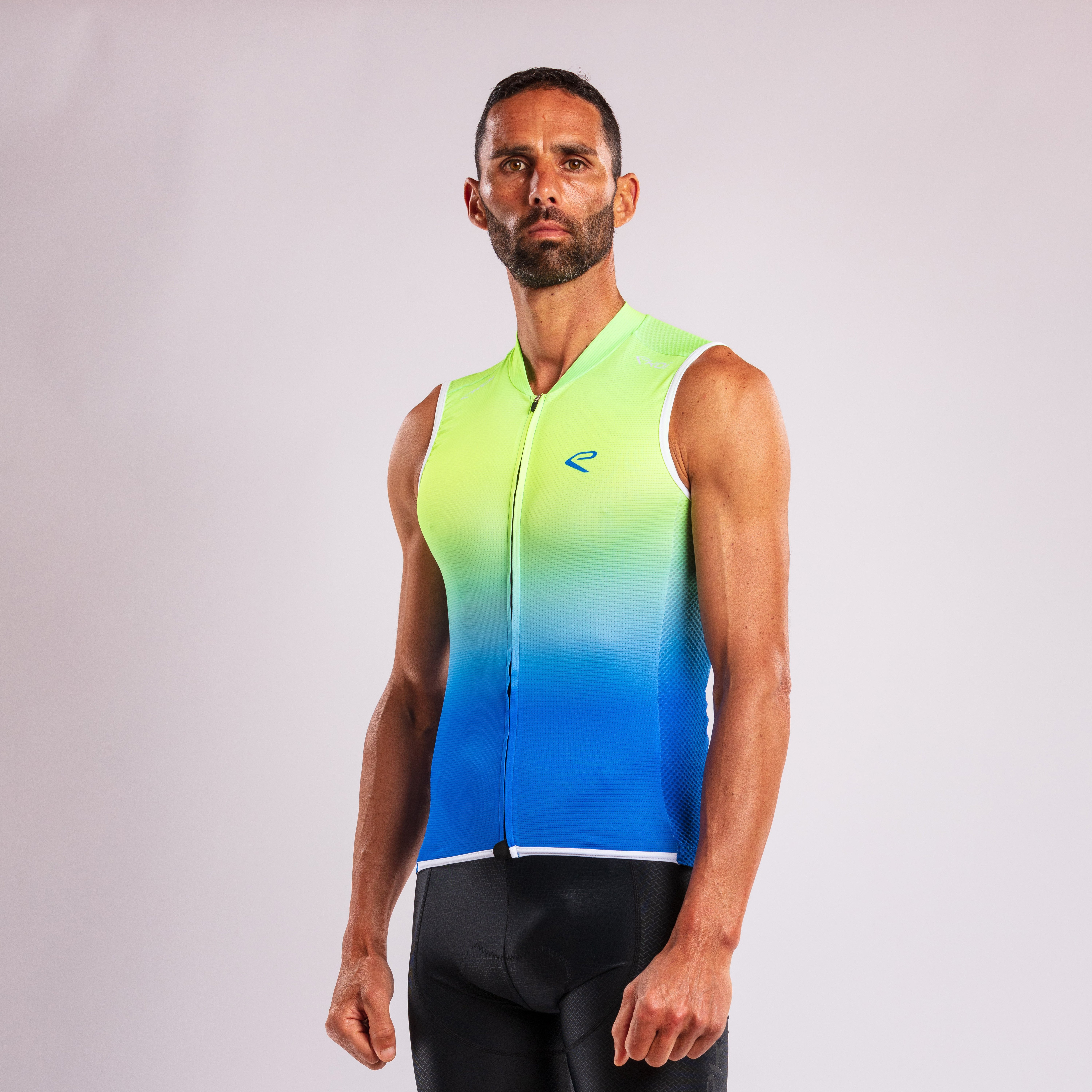 EKOI SLEEVELESS SUMMER JERSEY NEON BLUE