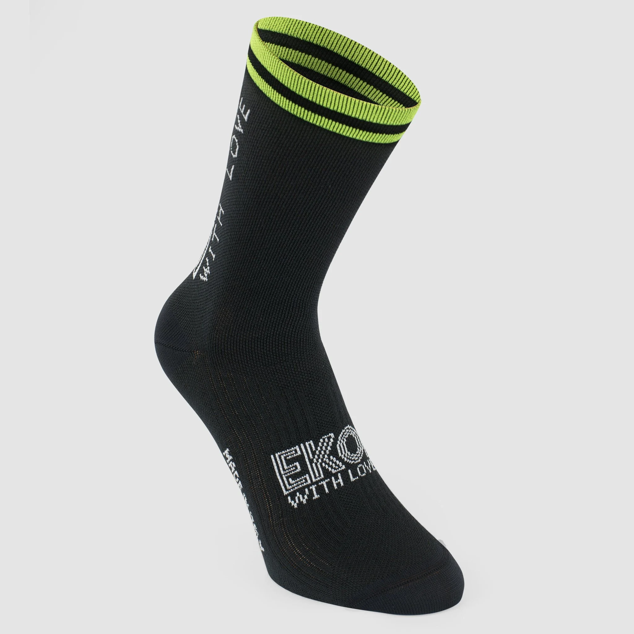 EKOI Thermolite Women's Neon yellow autumn & winter cycling socks