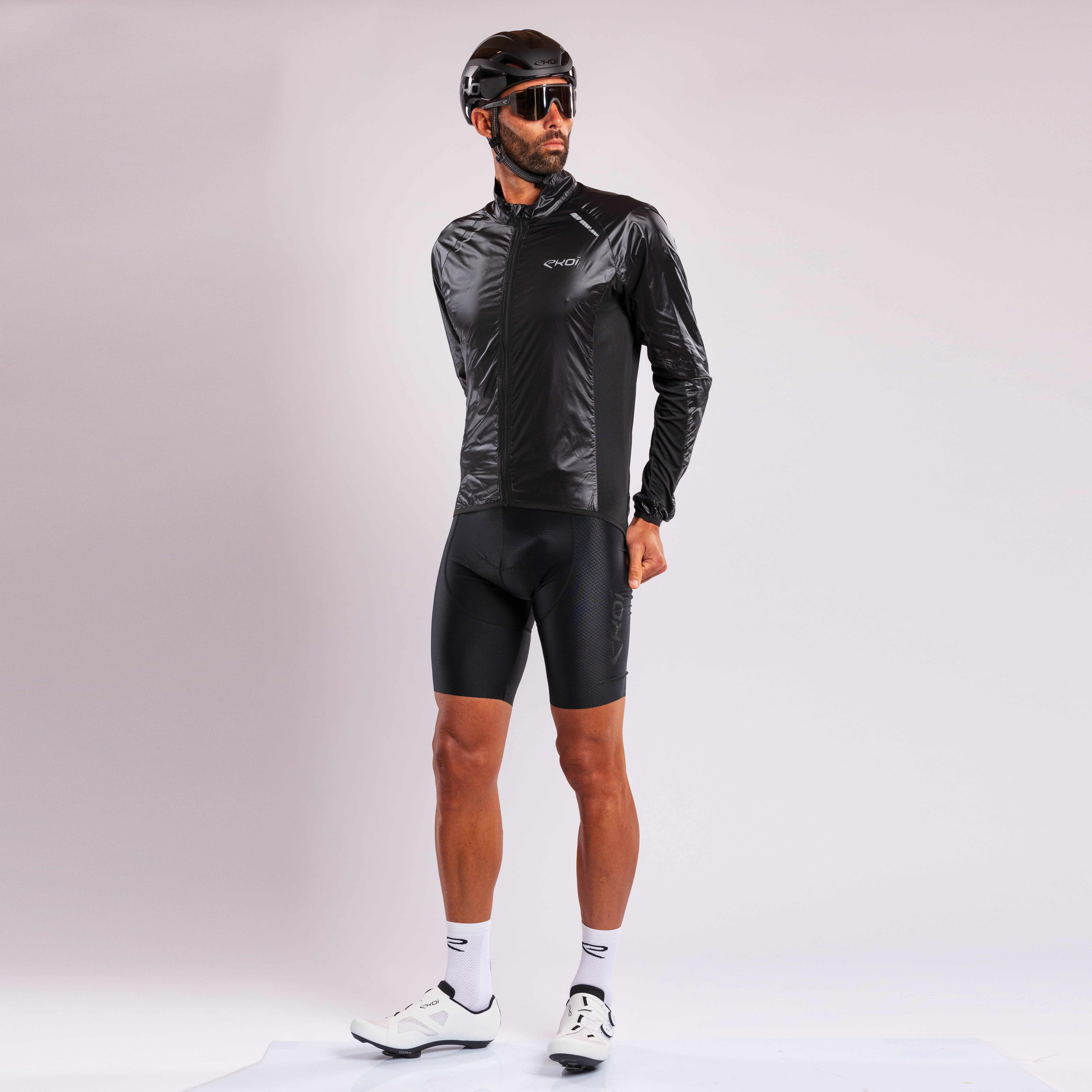 EKOI Perf WINDPROOF LIGHT PACKABLE Jacket Black