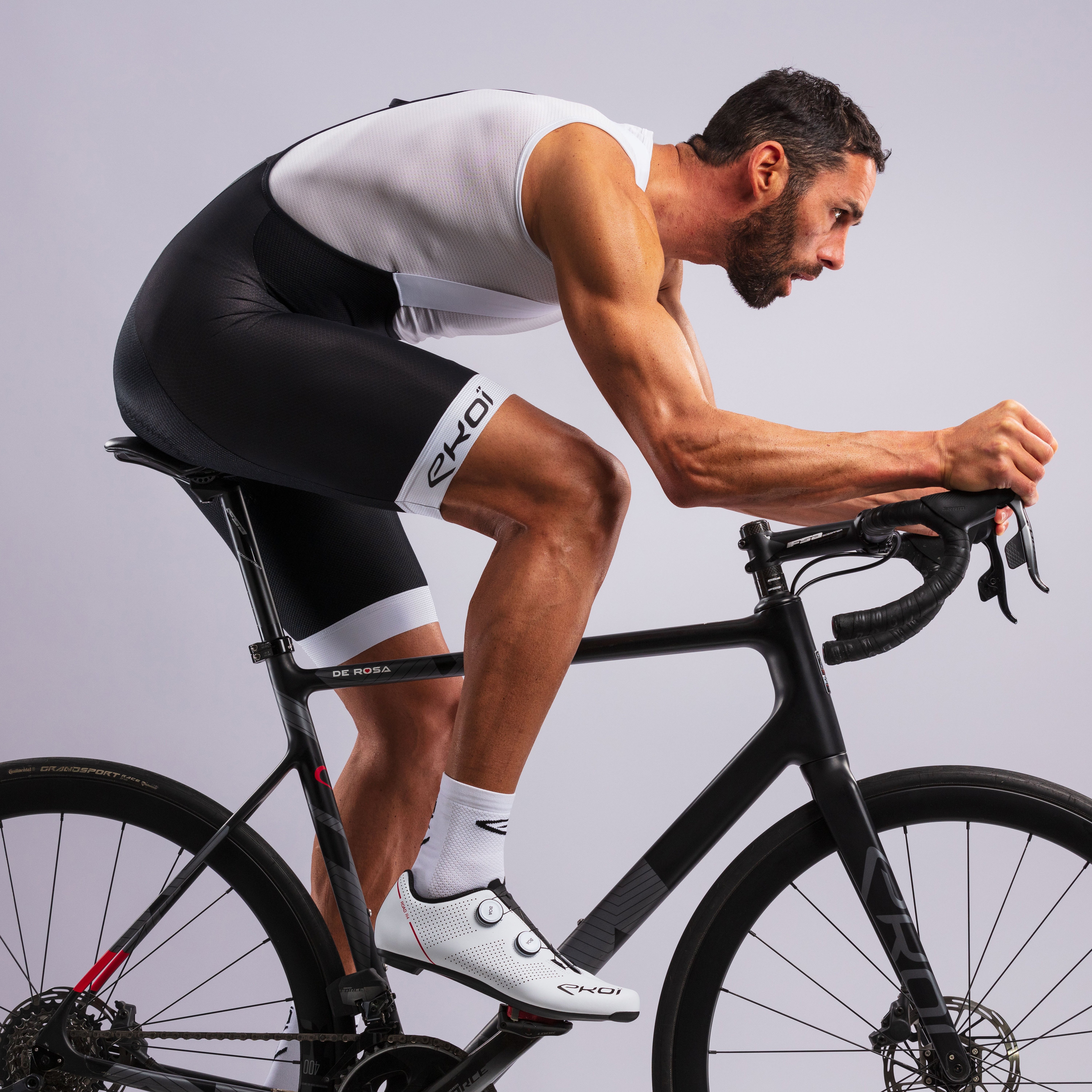 EKOI MEMORY GEL Bib Shorts Neon Yellow