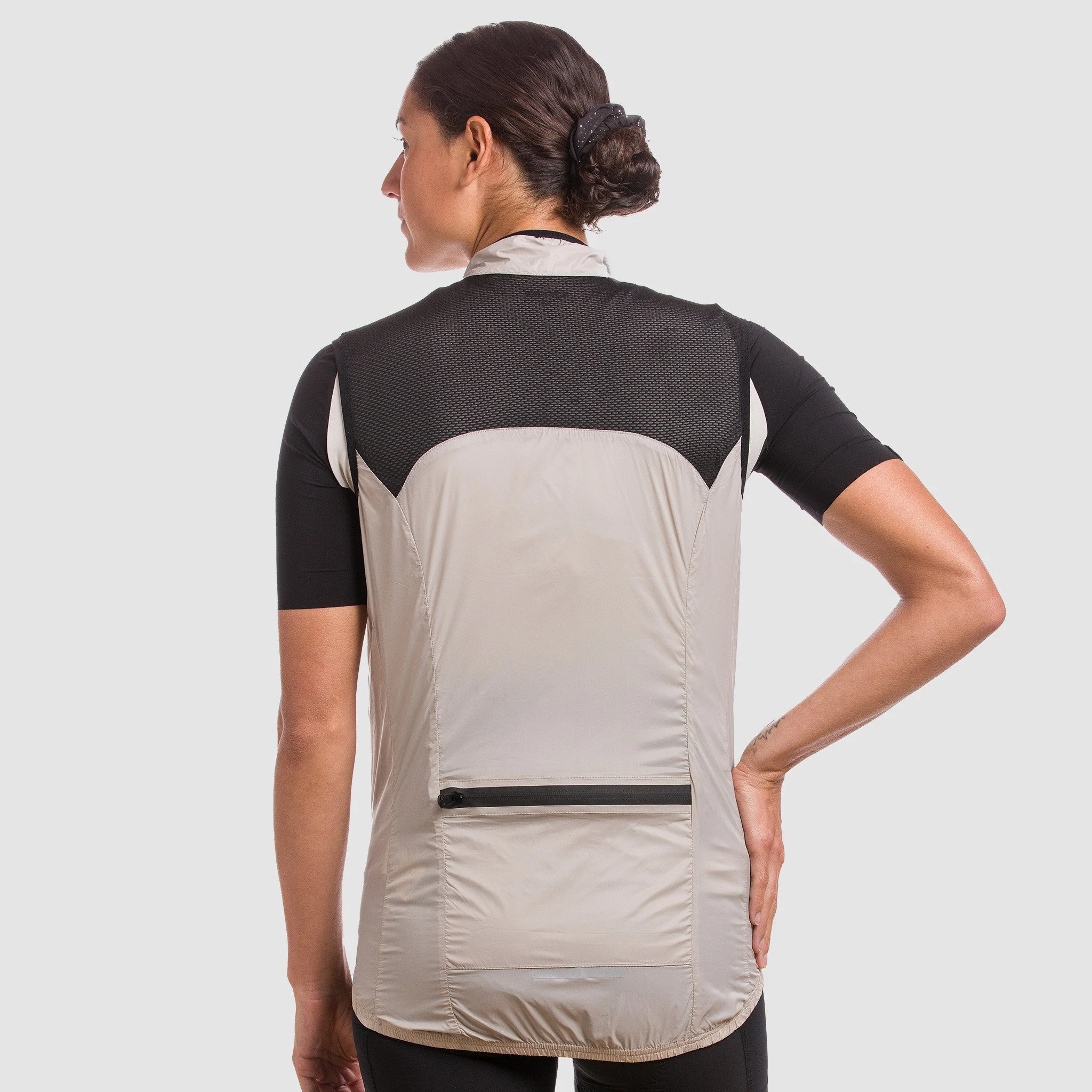 Unisex Windproof Vest EKOI GRAVEL ULTRALIGHT Kaki