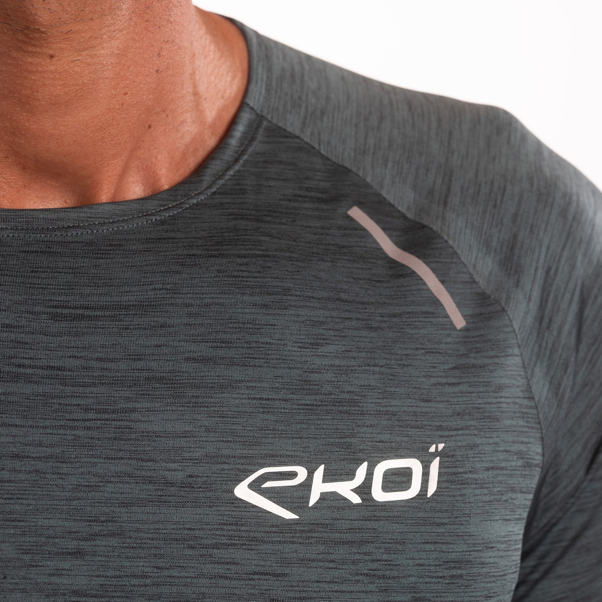 MEN TEE SHIRT PERFORMANCE EKOI RUN BLUE