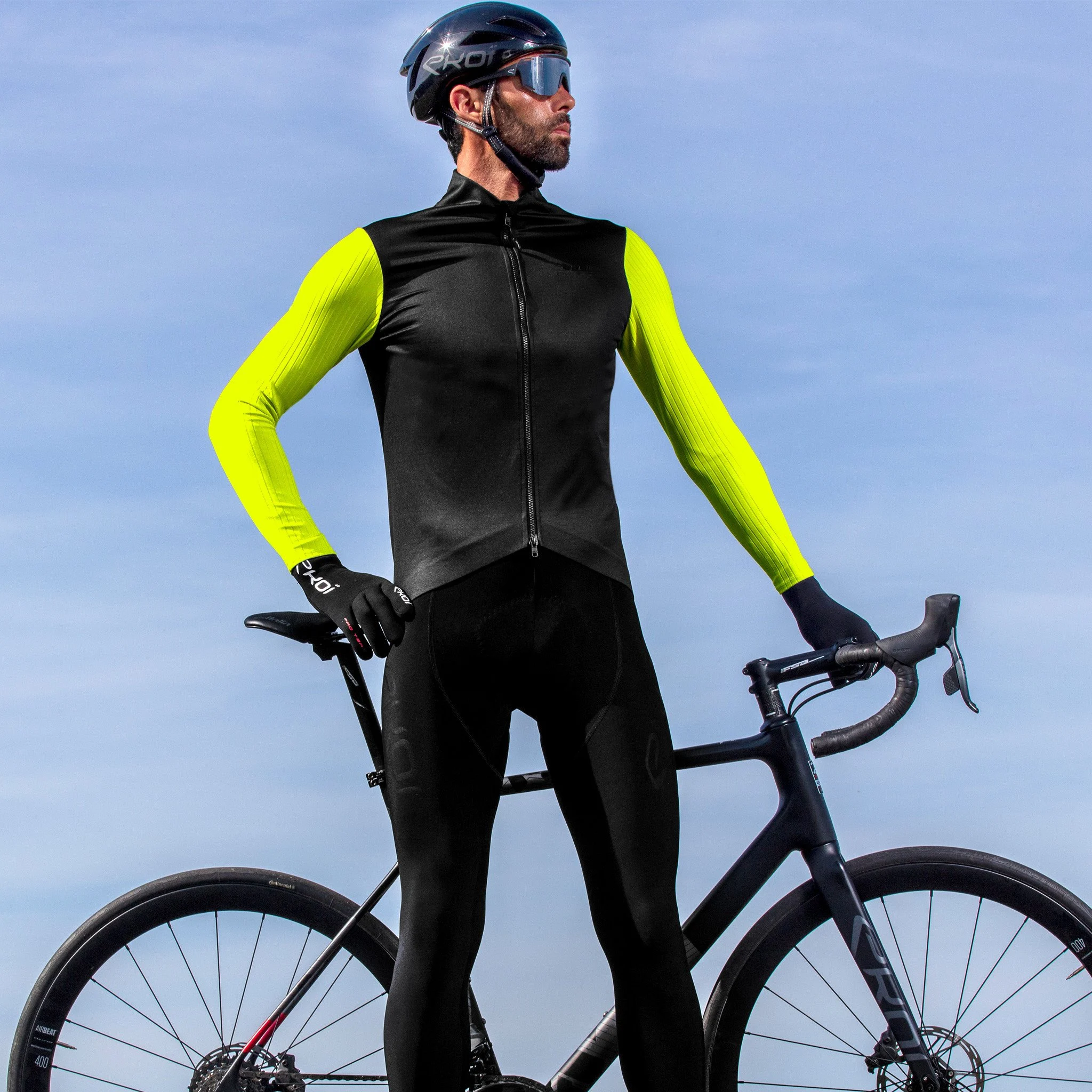 EKOI GRAPHENE Neon yellow thermal jacket