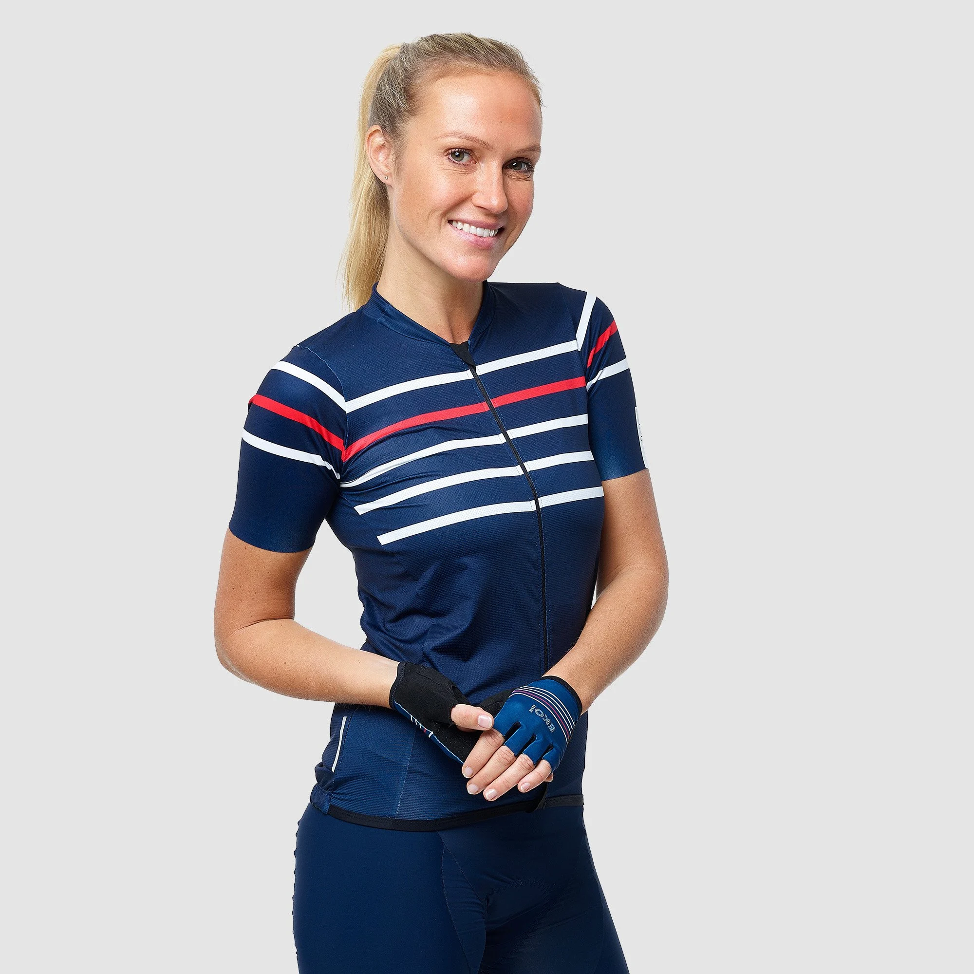 EKOI STRIPES Women's Jersey Black